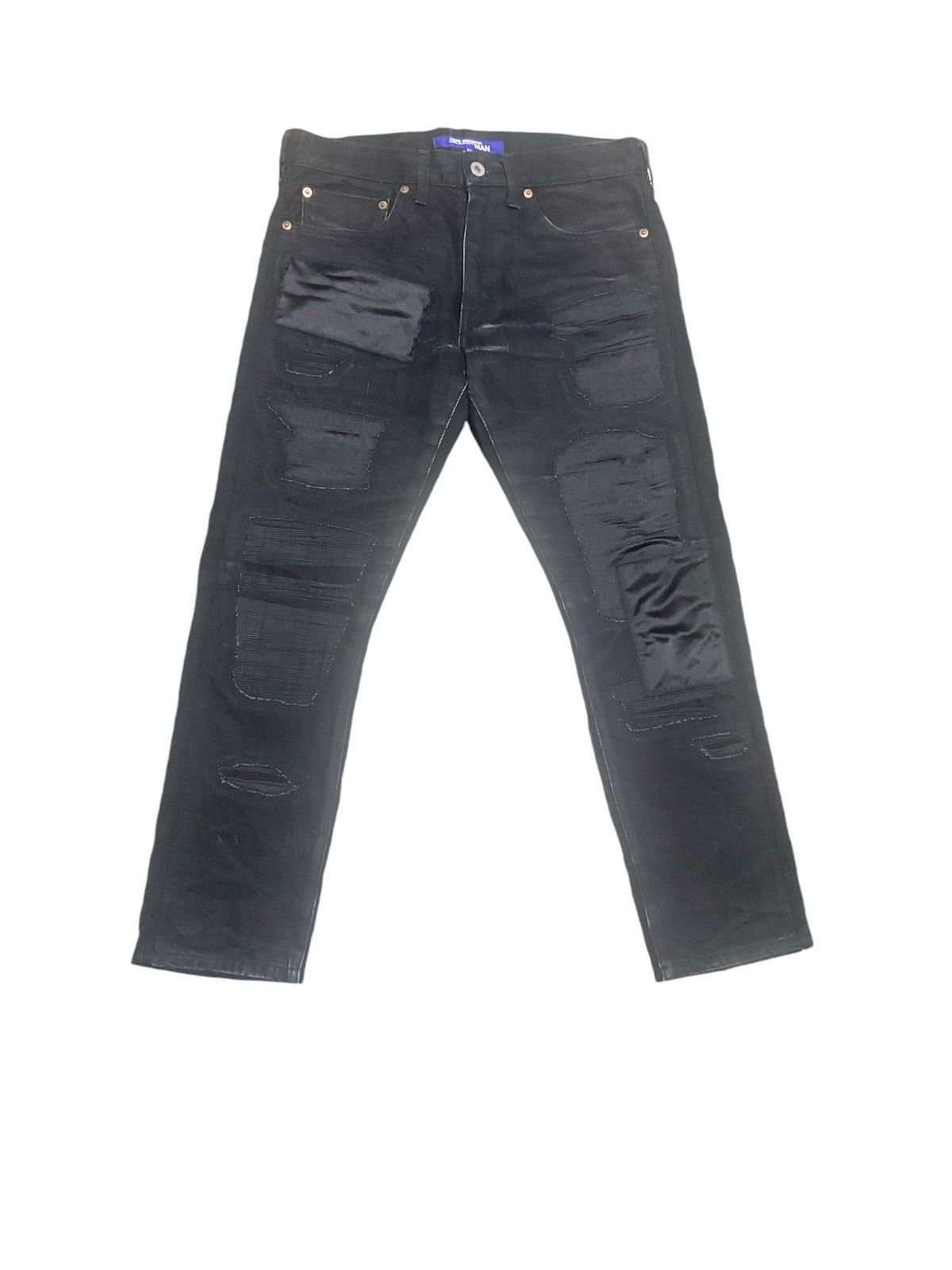 Comme des Garcons × Junya Watanabe AD15 Cdg x Junya Watanabe Patchwork Distress Denim Pant Size US 32 / EU 48 - 2 Thumbnail