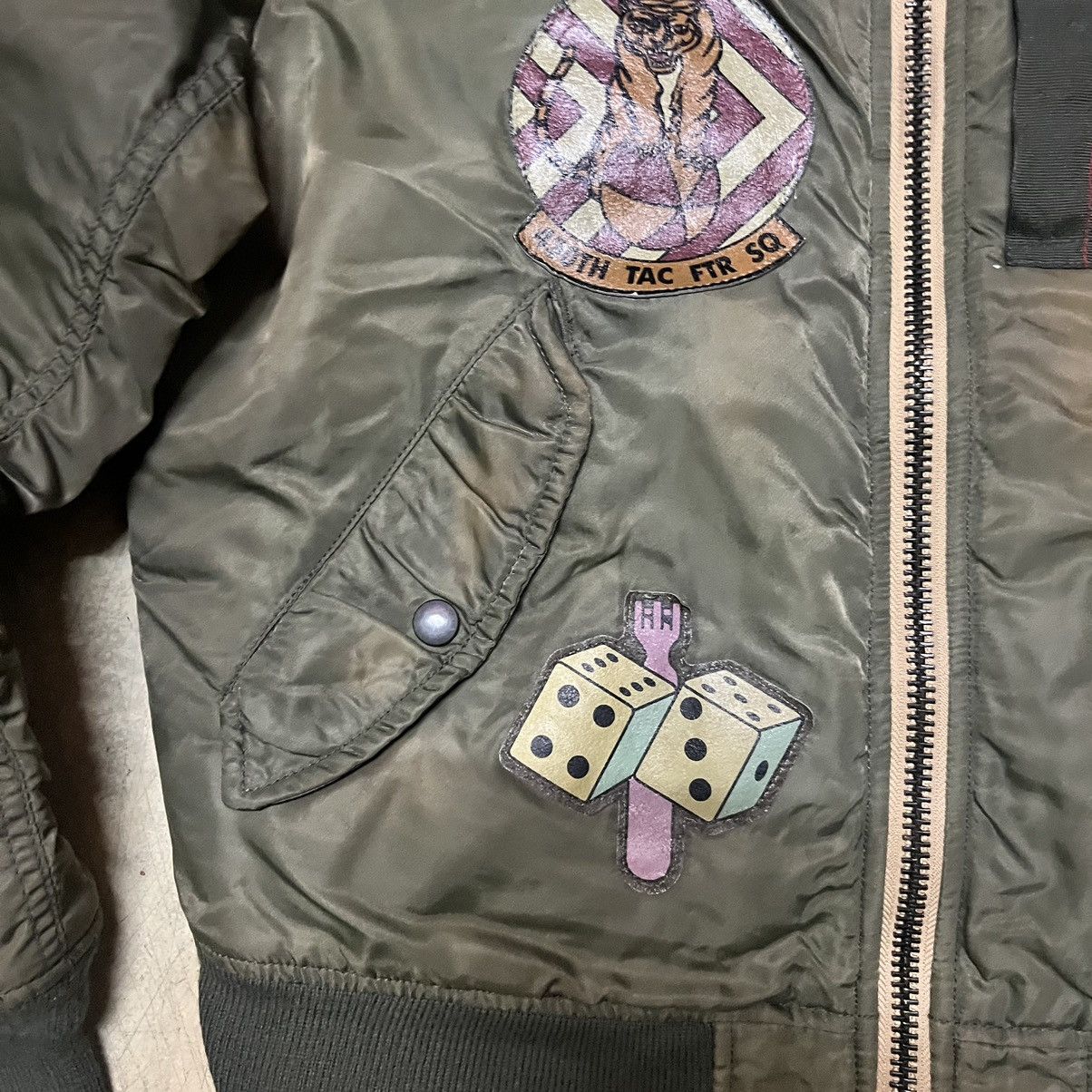 Avirex Avirex Bomber Jacket Full Patches Distressed Style Size US S / EU 44-46 / 1 - 7 Thumbnail