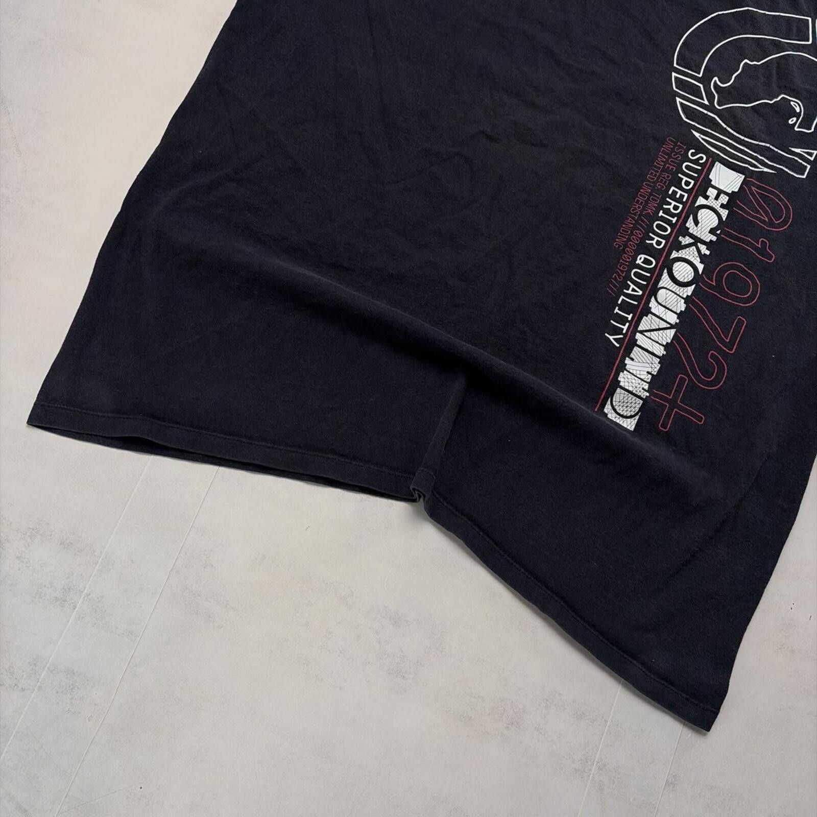 Ecko Unltd. Y2K Black Ecko Unltd Grunge Skater Gothic T-Shirt Size US XXL / EU 58 / 5 - 4 Thumbnail