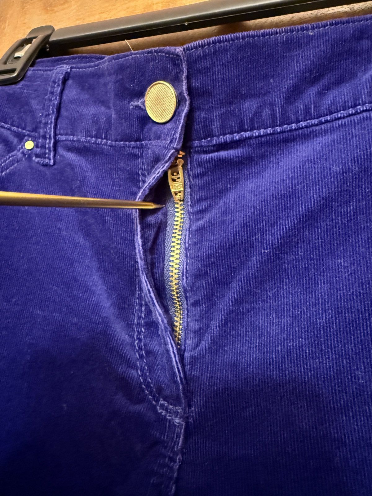 Chicos Chico’s Dark Purple Rapture Ultimate Slim Regular Corduroy Size 30" / US 8 / IT 44 - 5 Thumbnail