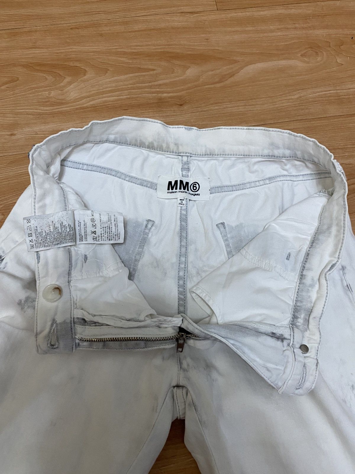 Maison Margiela Maison Margiela Distressed White Denim Jeans very rare Size US 29 - 8 Thumbnail