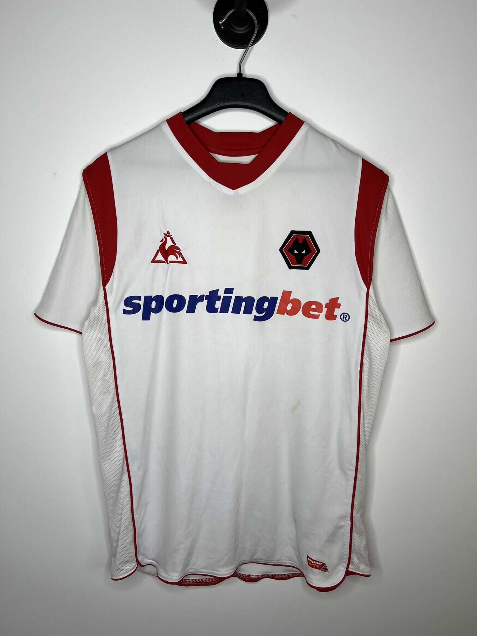 Le Coq Sportif WOLVERHAMPTON WANDERERS 2009 2010 AWAY FOOTBALL SHIRT SOCCER Size US M / EU 48-50 / 2 - 1 Thumbnail