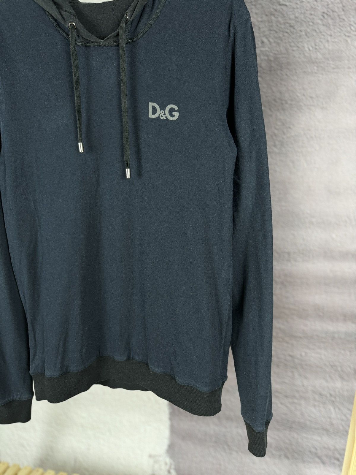 Dolce & Gabbana Dolce & Gabbana reversible black/navy hoodie embroidery logo Size US S / EU 44-46 / 1 - 12 Thumbnail