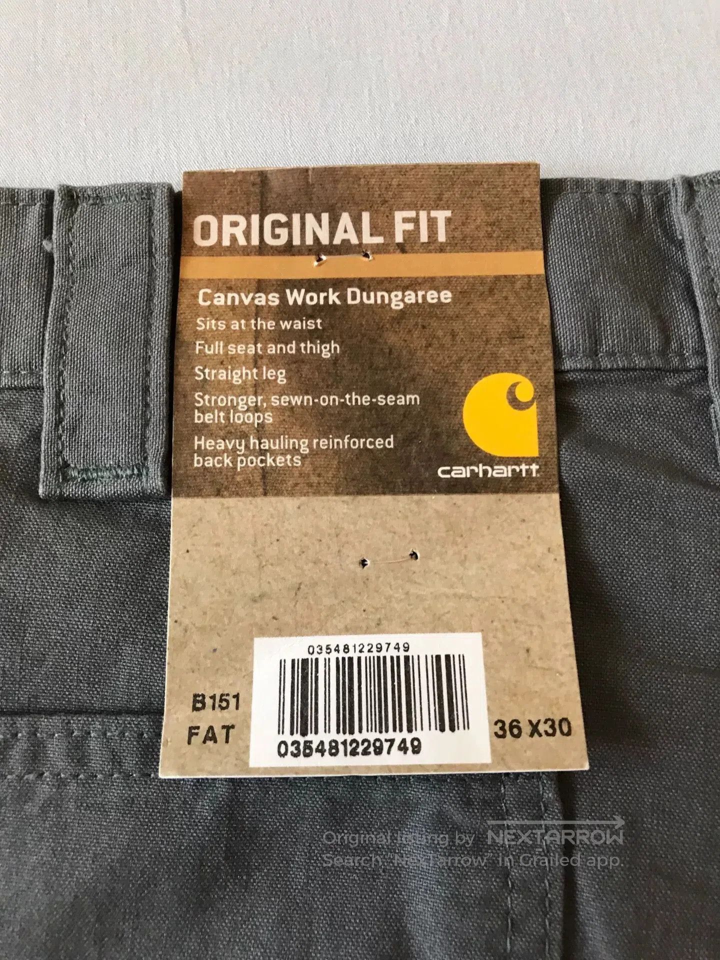 Carhartt Carhartt B151 FAT Canvas Work Pants. Size US 36 / EU 52 - 8 Thumbnail