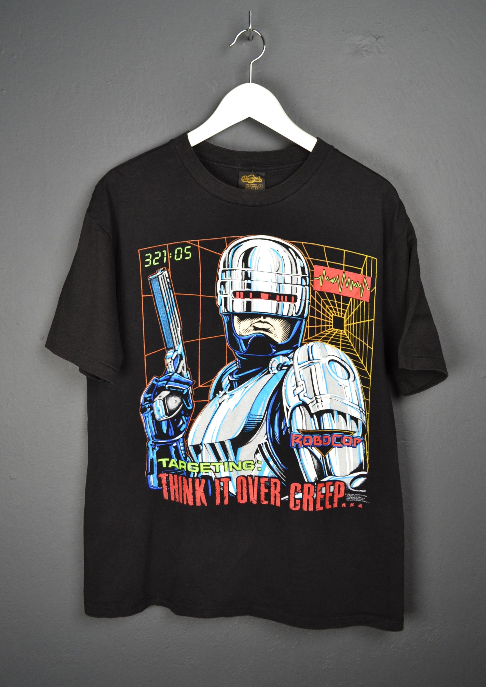 Robocop Vintage OG 1990 Orion Changes Single Stitch L