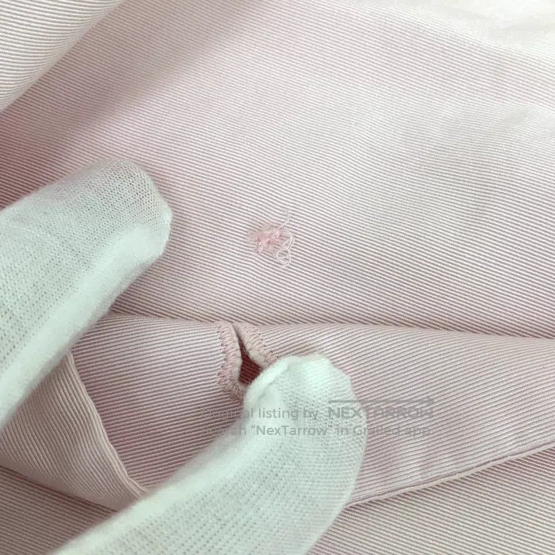Chanel Light pink cotton lapel single-breasted long-sleeve