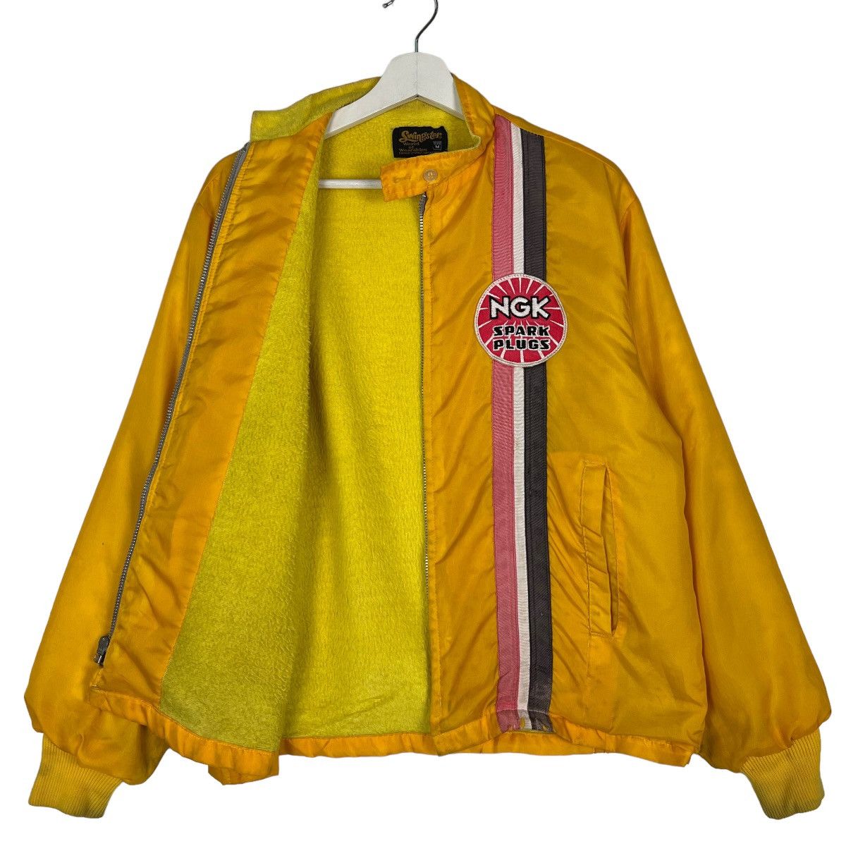 Swingster × Vintage 🔥 VINTAGE NGK SPARK PLUG RACING SWINGSTER JACKET USA MADE Size US M / EU 48-50 / 2 - 8 Thumbnail