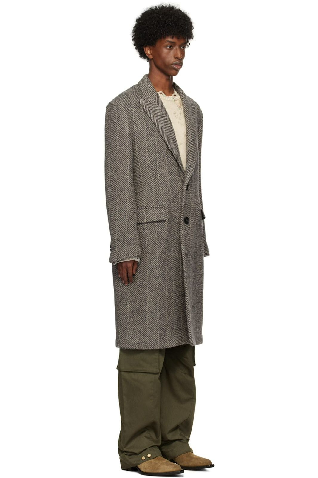 Golden Goose single-breasted wool coat. Size EU 48 USA 38 medium Size US M / EU 48-50 / 2 - 8 Thumbnail
