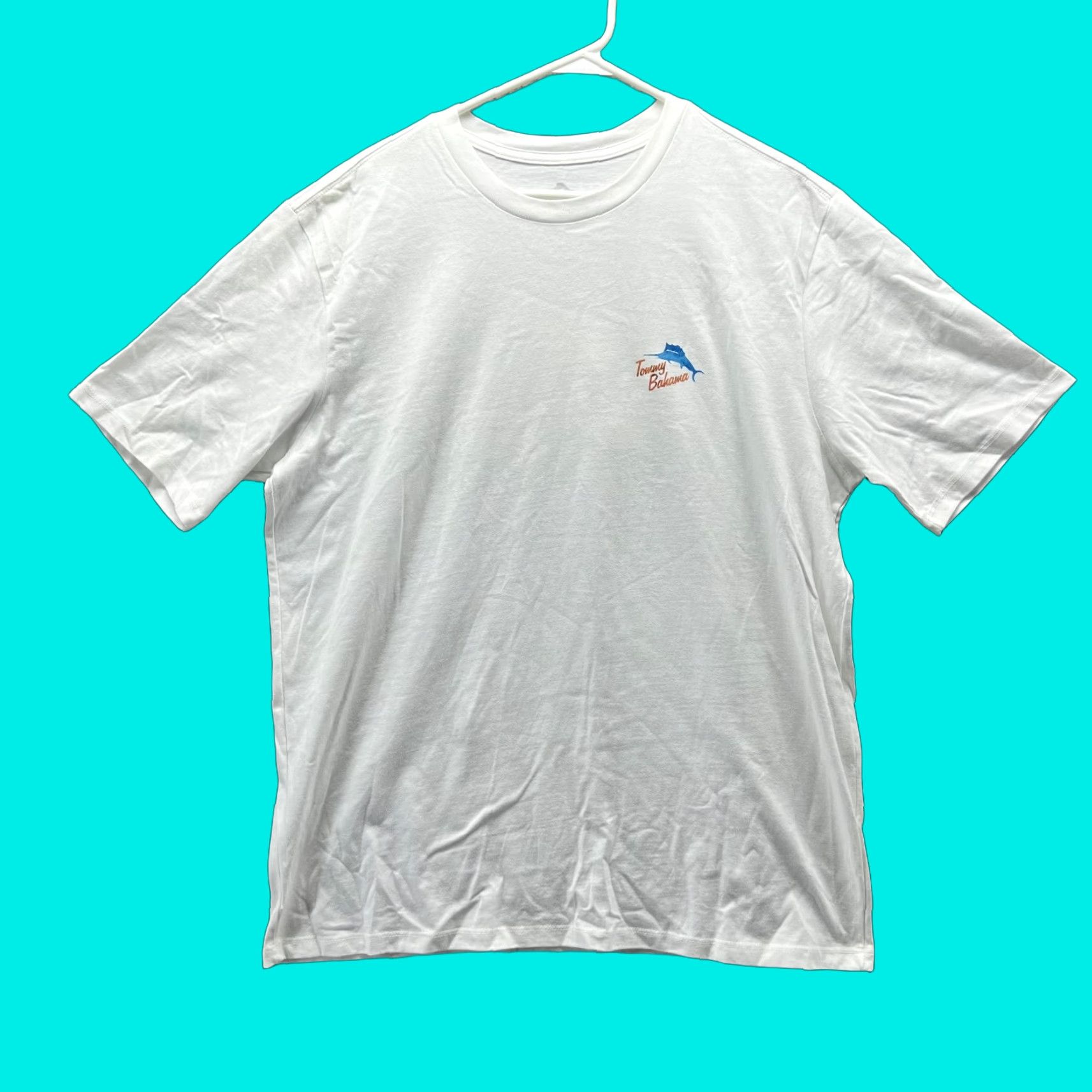 Tommy Bahama Tommy Bahama Shirt Men Large Adult White Casual Tee Crewneck Short Sleeve Logo T-Shirt All Seasons L Mens Size US L / EU 52-54 / 3 - 1 Thumbnail