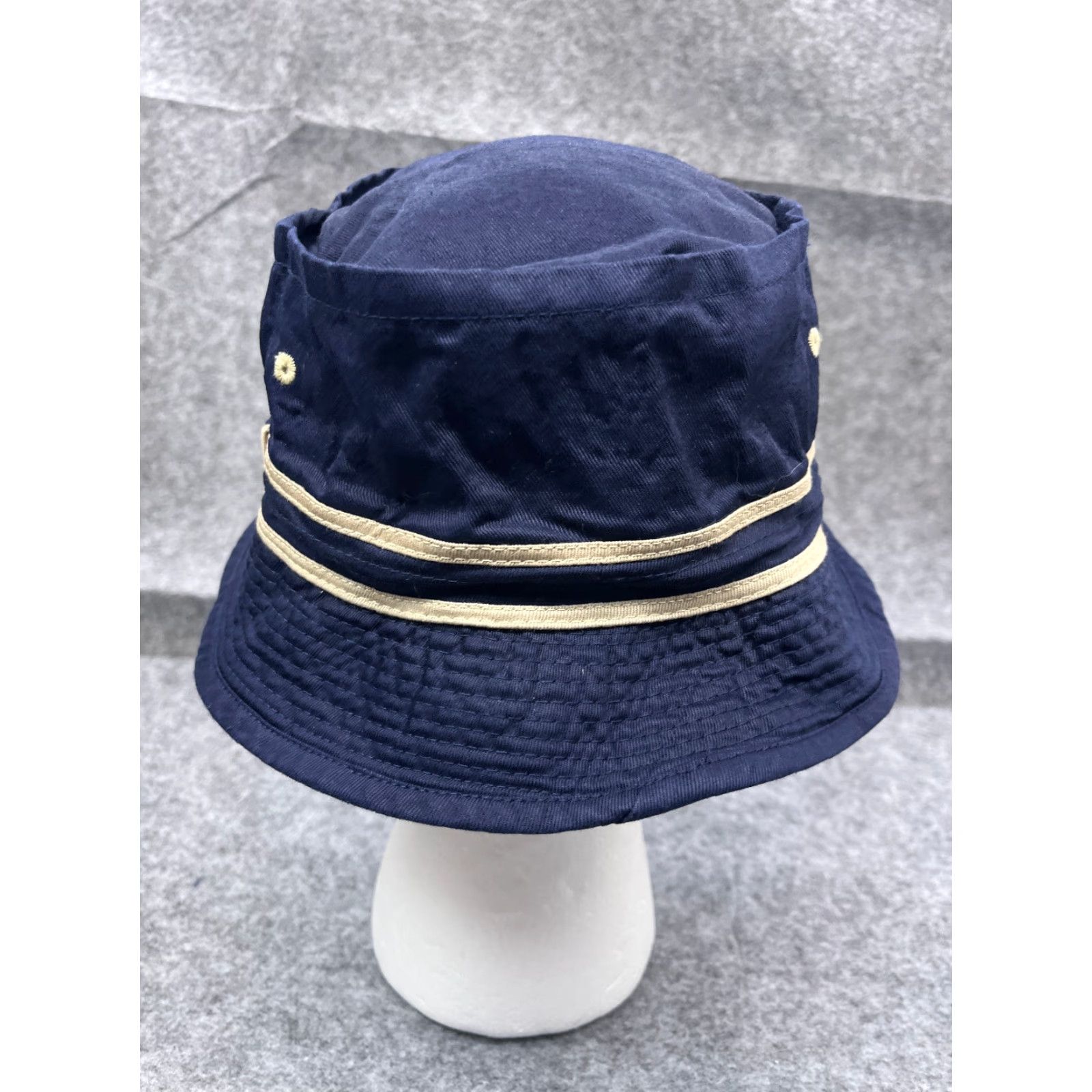 Vintage Loveworn Bucket Hat Cap Hat Blue Cotton Outdoor Adult Small Blue Twill Logo 90s? Size ONE SIZE - 6 Thumbnail