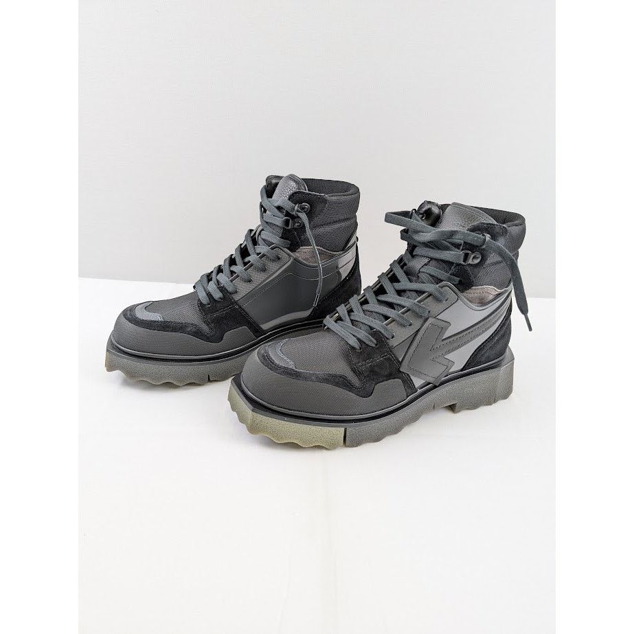 Off-White o1rshd1 Hiking Sponge Sneaker Boots in Black / Khaki Size US 9 / EU 42 - 16 Thumbnail