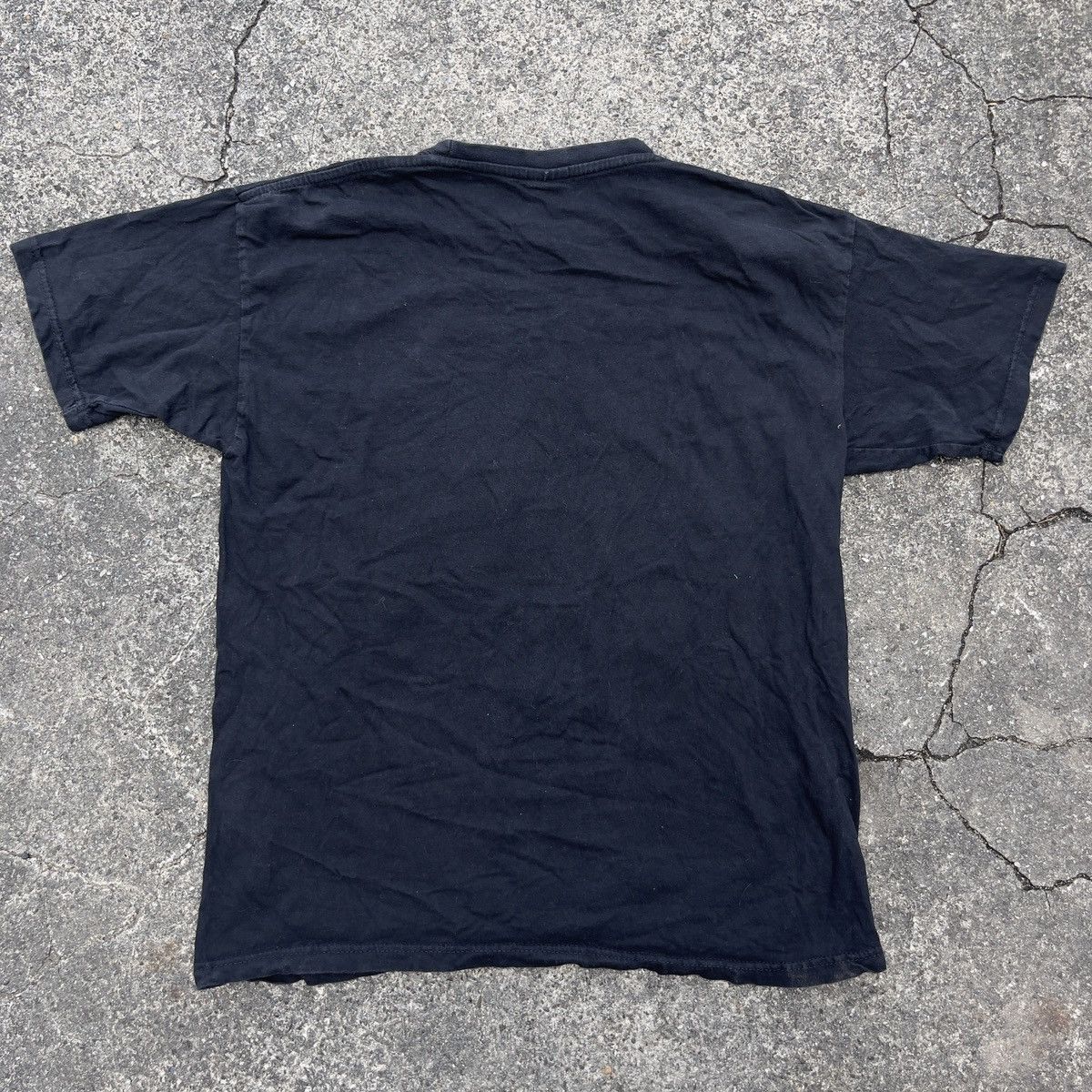 Vintage Vintage Y2K GEMROCK Faded Black Blank Shirt Size US XL / EU 56 / 4 - 4 Thumbnail
