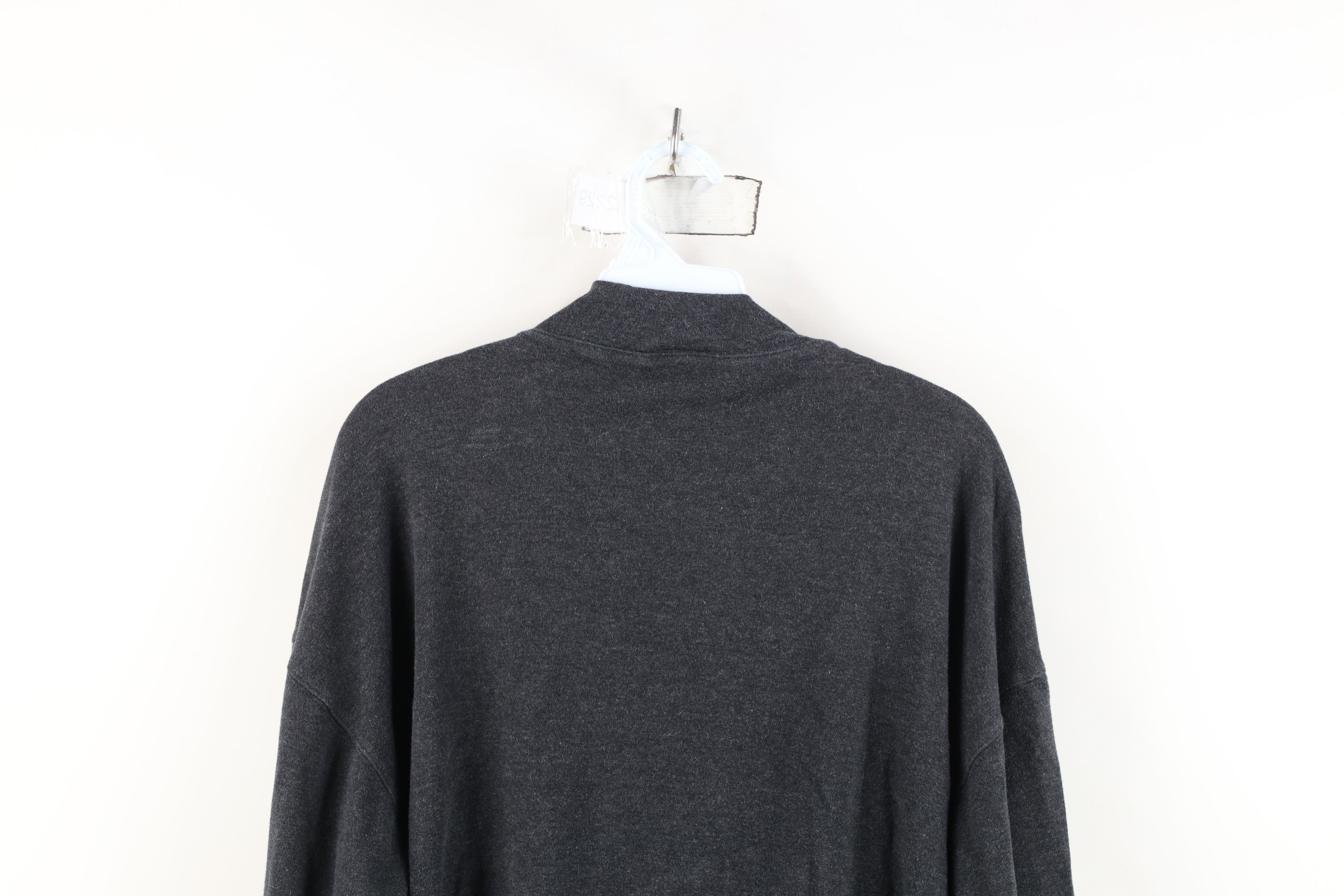 Vintage Vintage 90s Streetwear Mock Neck Long Sleeve T-Shirt Gray Size US L / EU 52-54 / 3 - 10 Thumbnail