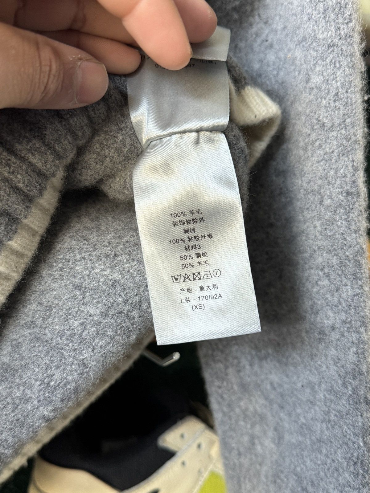 Dior Christian Dior Men's Atelier wool sweater Grey Size US XS / EU 42 / 0 - 9 Thumbnail