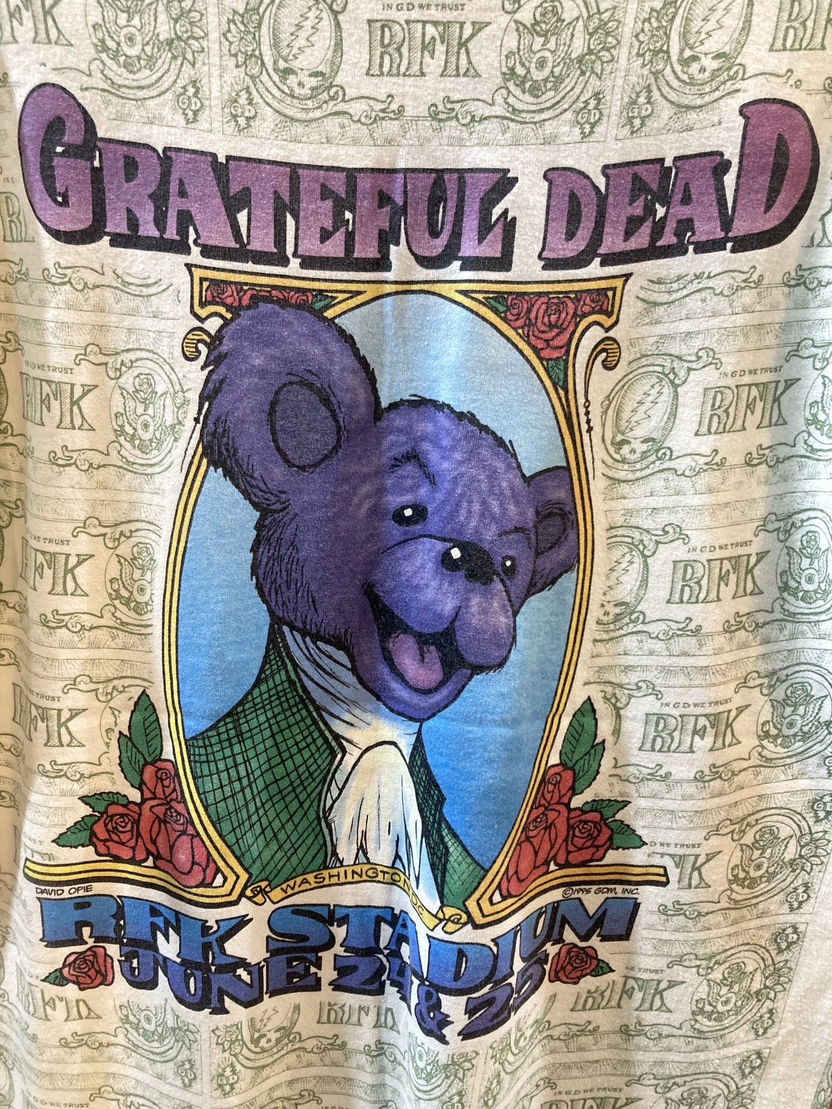 Grateful Dead Grateful dead T shirt Dollar RFK stadium 1995’s Size US L / EU 52-54 / 3 - 4 Thumbnail
