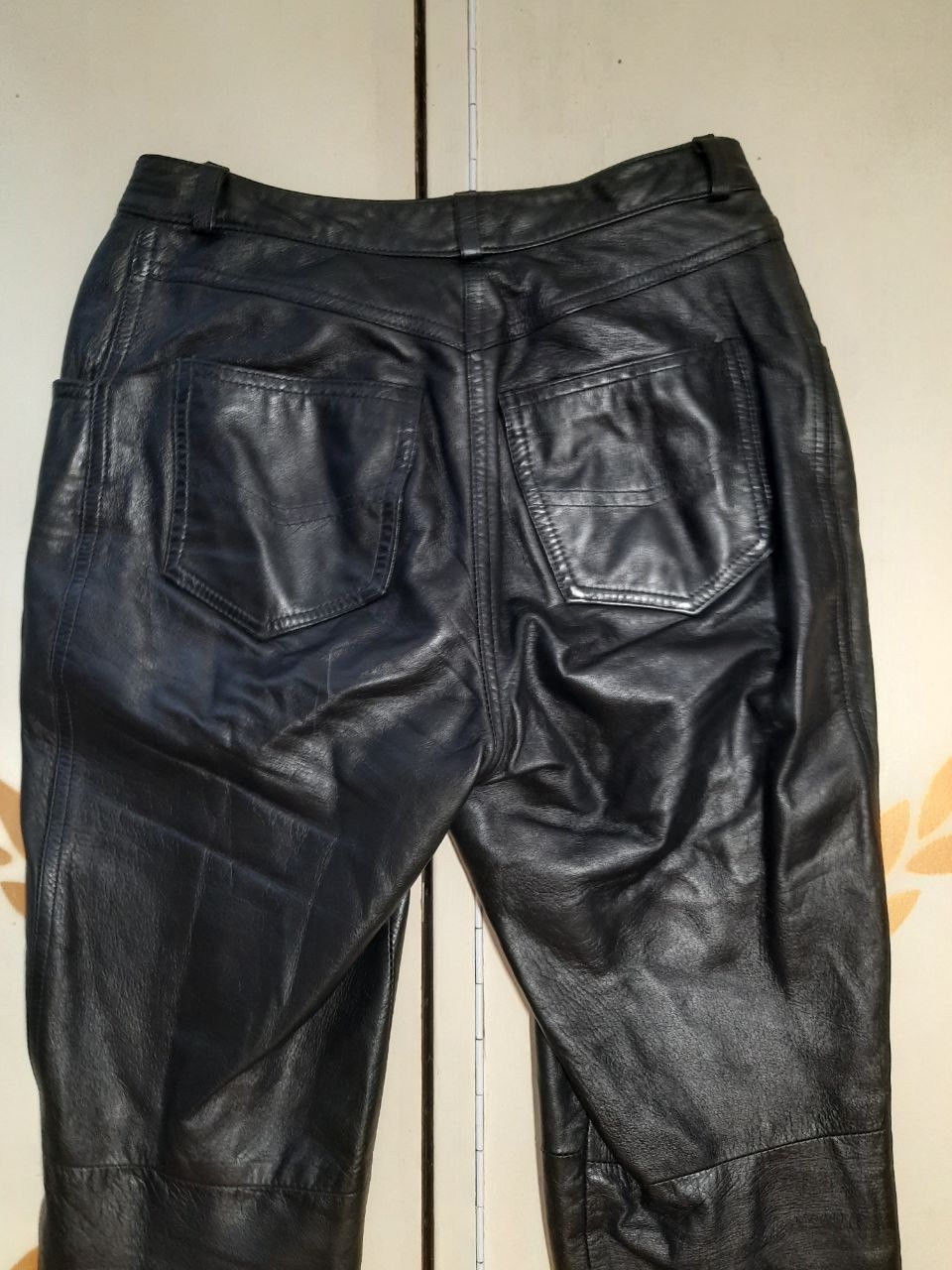 Genuine Leather Genel London Leather Pants size UK8 Size 27" / US 4 / IT 40 - 11 Thumbnail