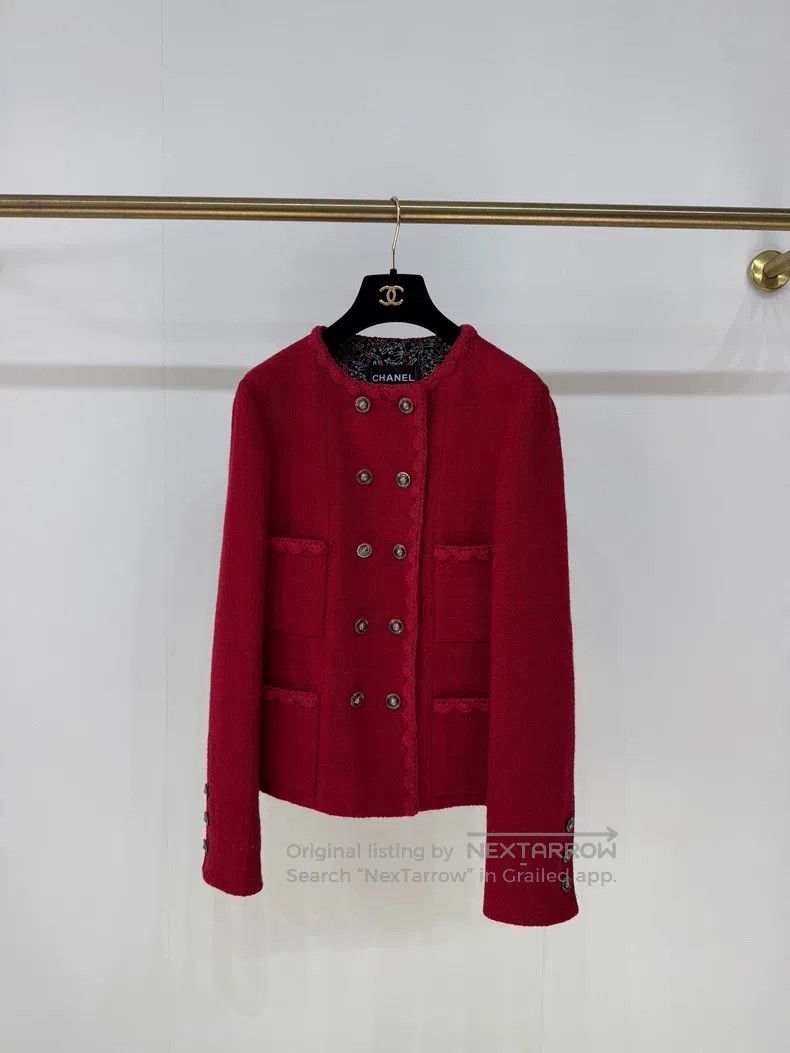 Chanel Chanel 24A double-breasted four-pocket tweed woven jacket Size XS / US 0-2 / IT 36-38 - 1 Thumbnail