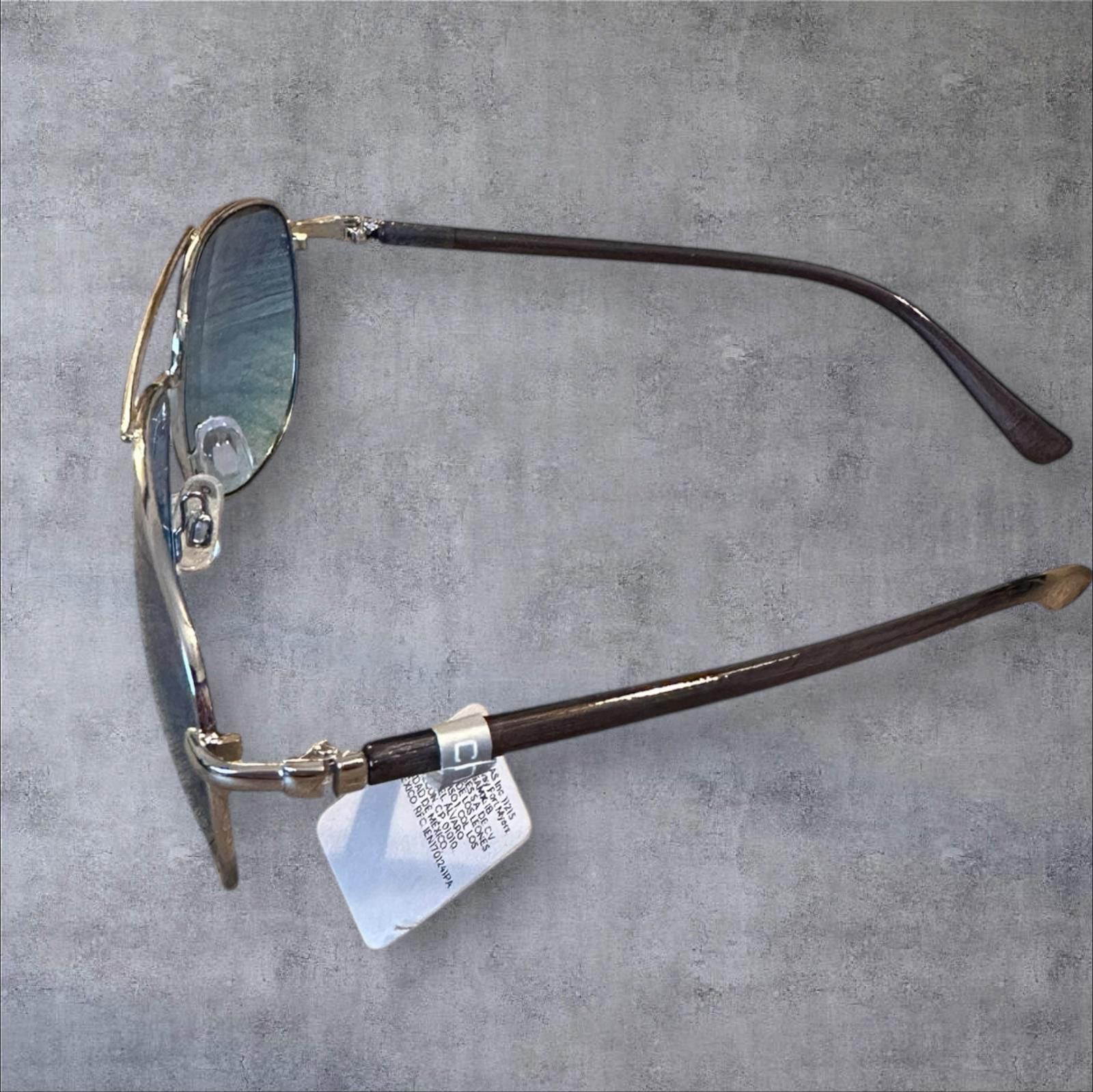 Chicos Chico's Stylish Aviator Blue Lens Sunglasses Size ONE SIZE - 3 Thumbnail