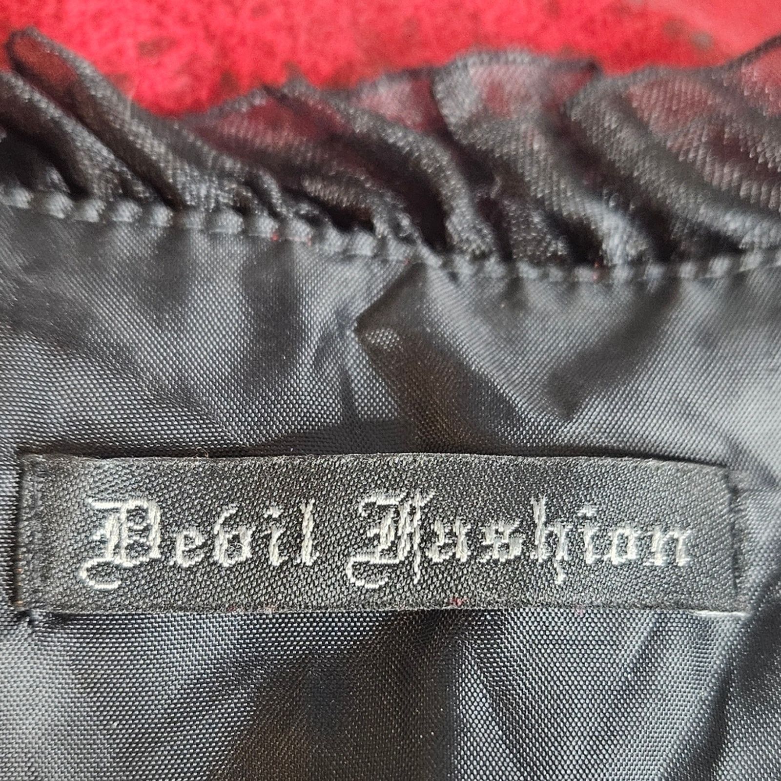 Vintage Devil Fashion Steampunk Corset Top w Lace Skirt & Bustle Size M / US 6-8 / IT 42-44 - 10 Thumbnail