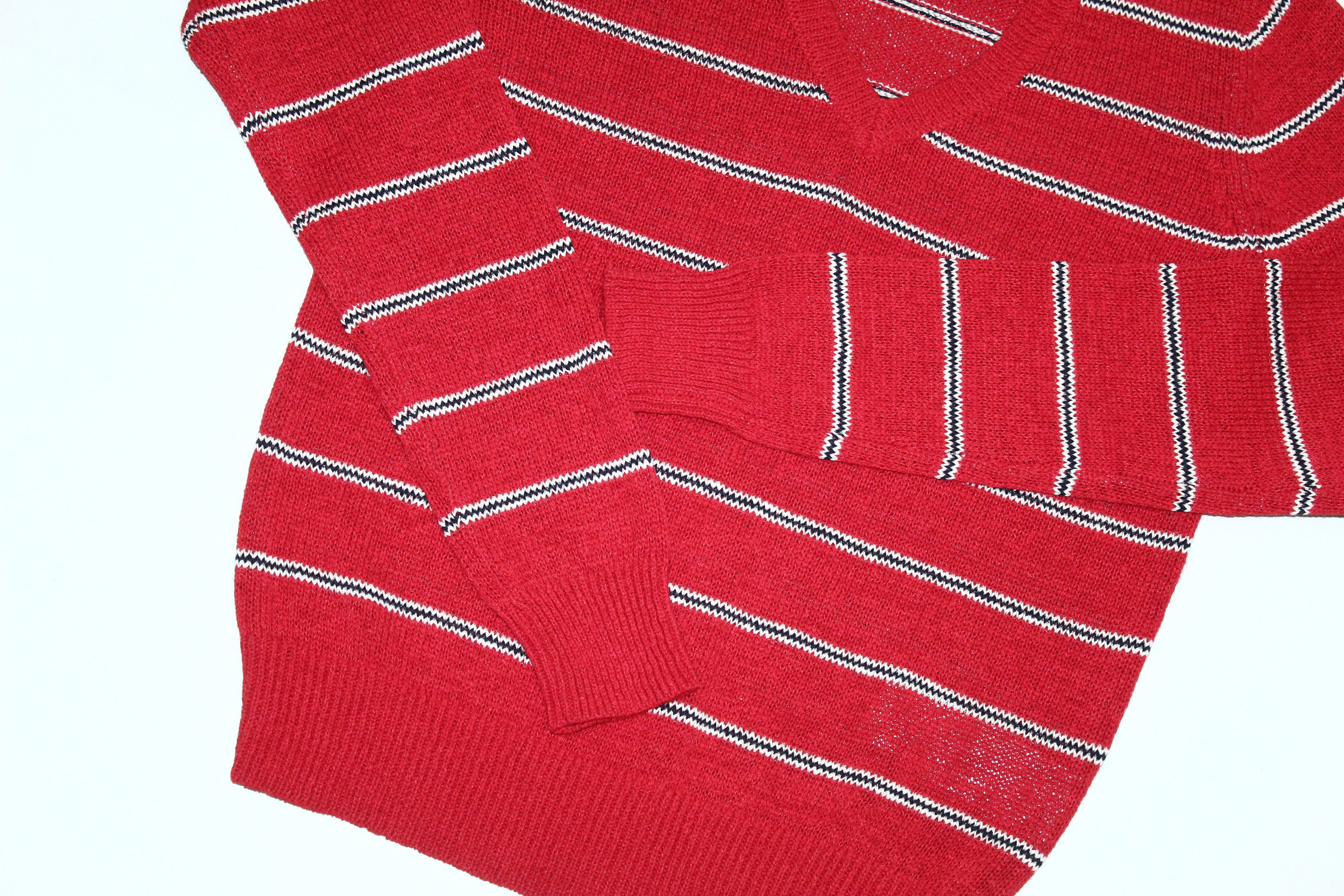 Lemaire × Uniqlo Uniqlo x Ines De La Fressange V-neck Ramie Crochet Jumper Size XS / US 0-2 / IT 36-38 - 4 Thumbnail