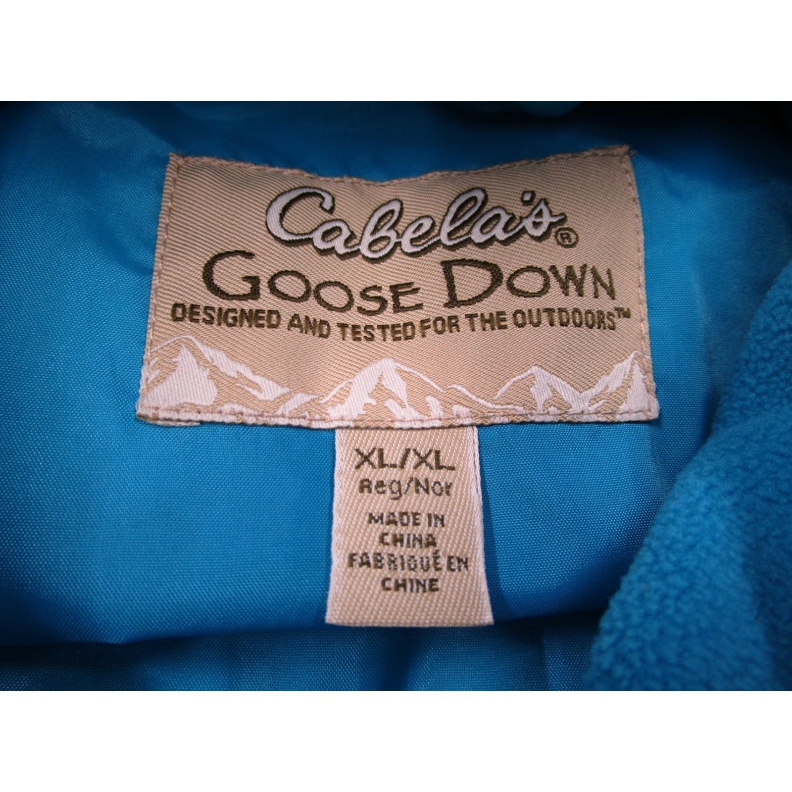 Vintage Cabelas Vest Women XL Blue Goose Down 650 Full Zip Puffer Travel Gorpcore Size XL / US 12-14 / IT 48-50 - 2 Thumbnail