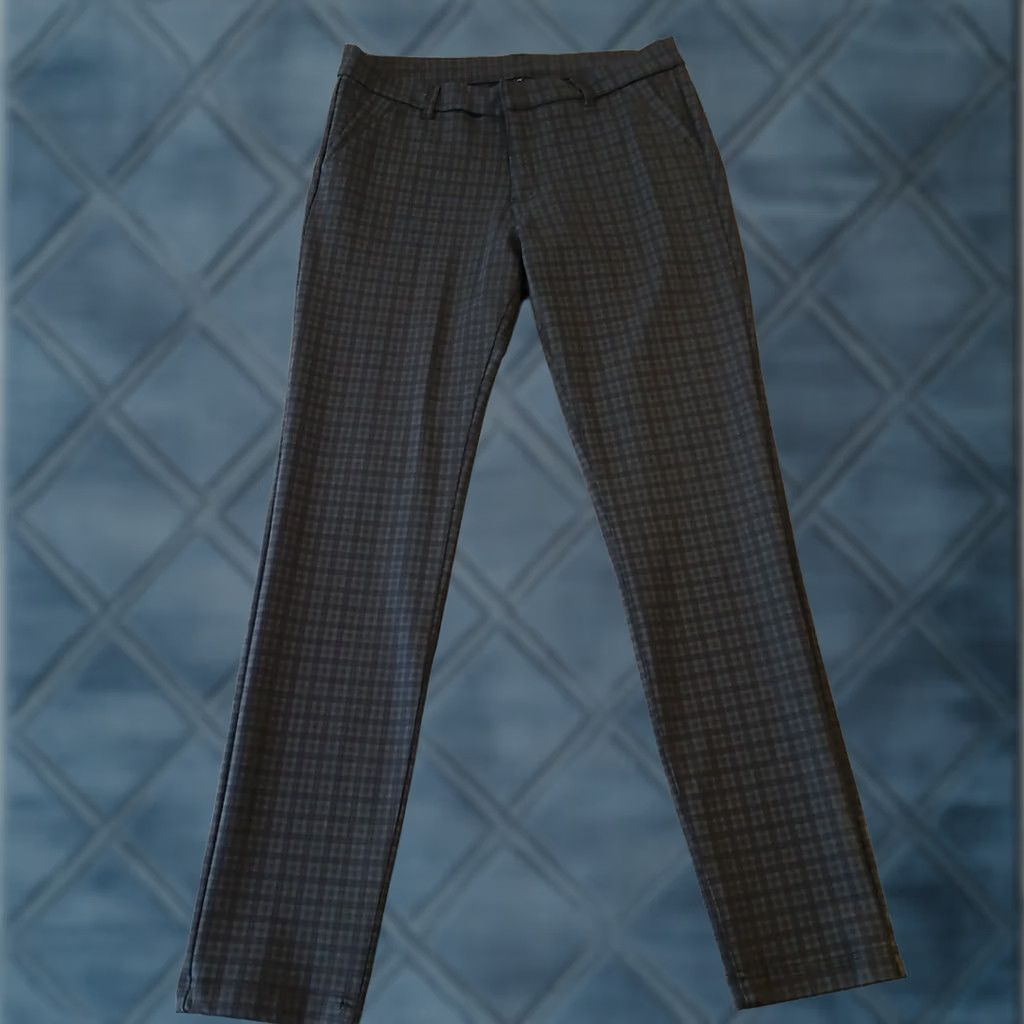 Vintage KUT from the Kloth Pants Ankle Womens Size 12 Gray Plaid Skinny 32x30.5 Size 34" / US 12 / IT 48 - 1 Thumbnail