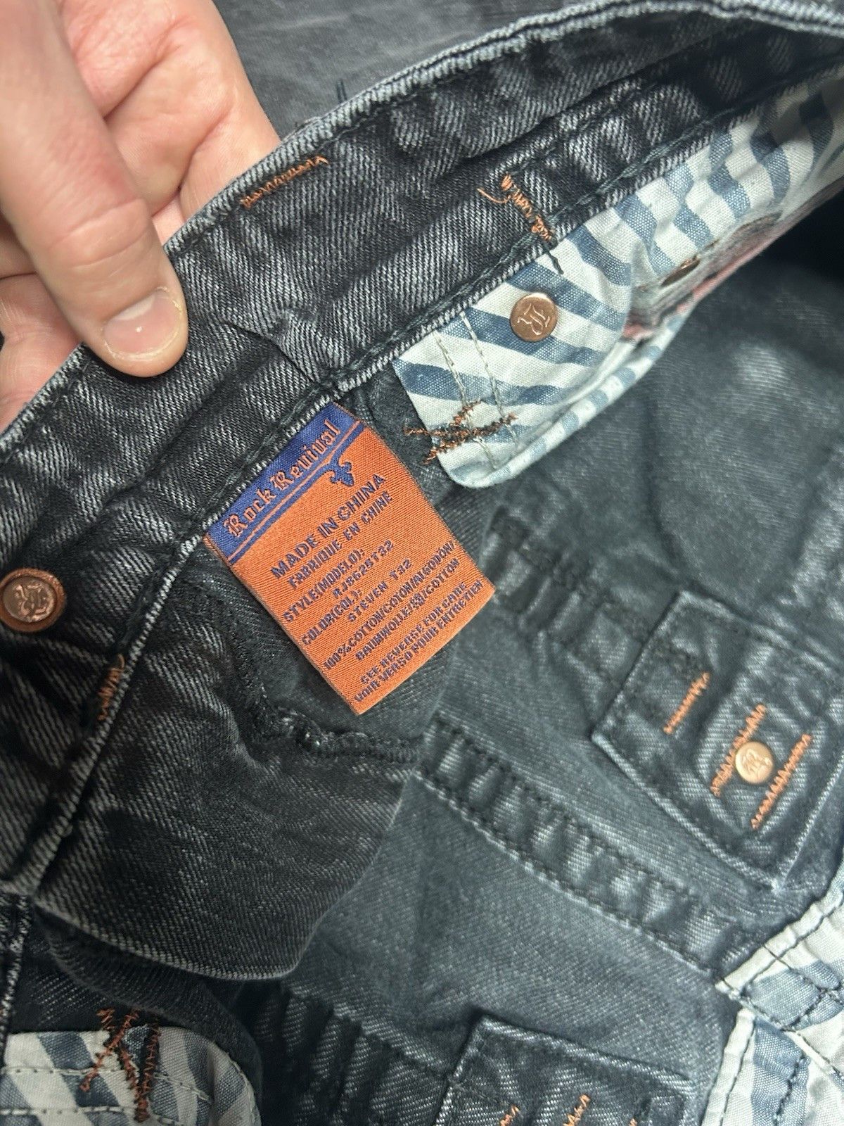 Rock Revival Rock Revival Steven straight jeans faded embroidered 40x32 Size US 40 / EU 56 - 9 Thumbnail