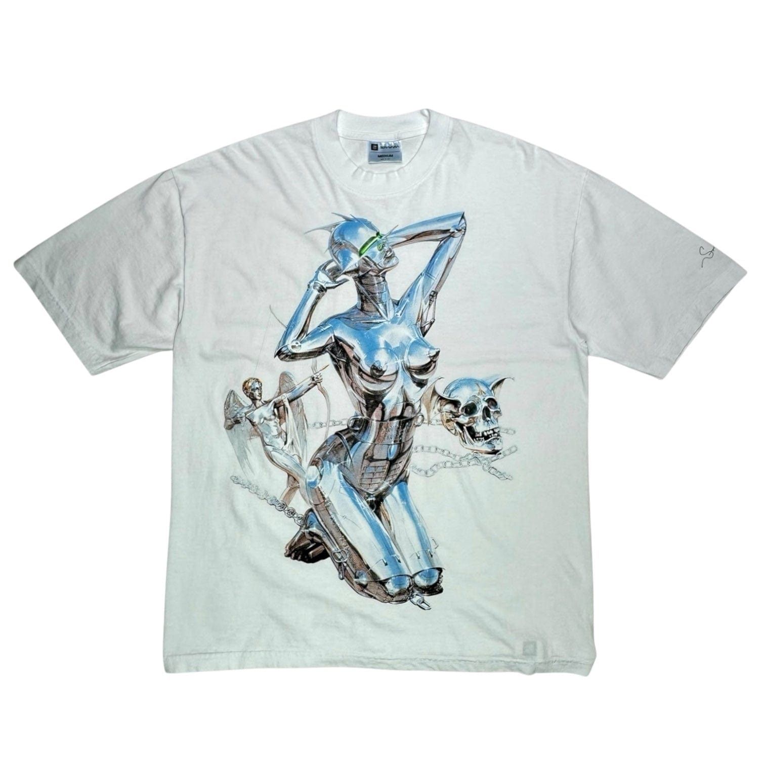 Complexcon Skull Robot Short Sleeve Tee Shirt White