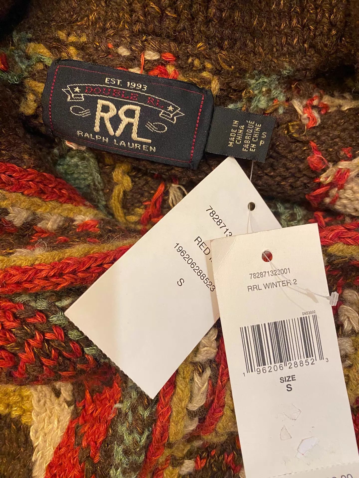 RRL Ralph Lauren RRL Handknit Wool Linen Silk Blend Cardigan NWT S Size US S / EU 44-46 / 1 - 7 Thumbnail