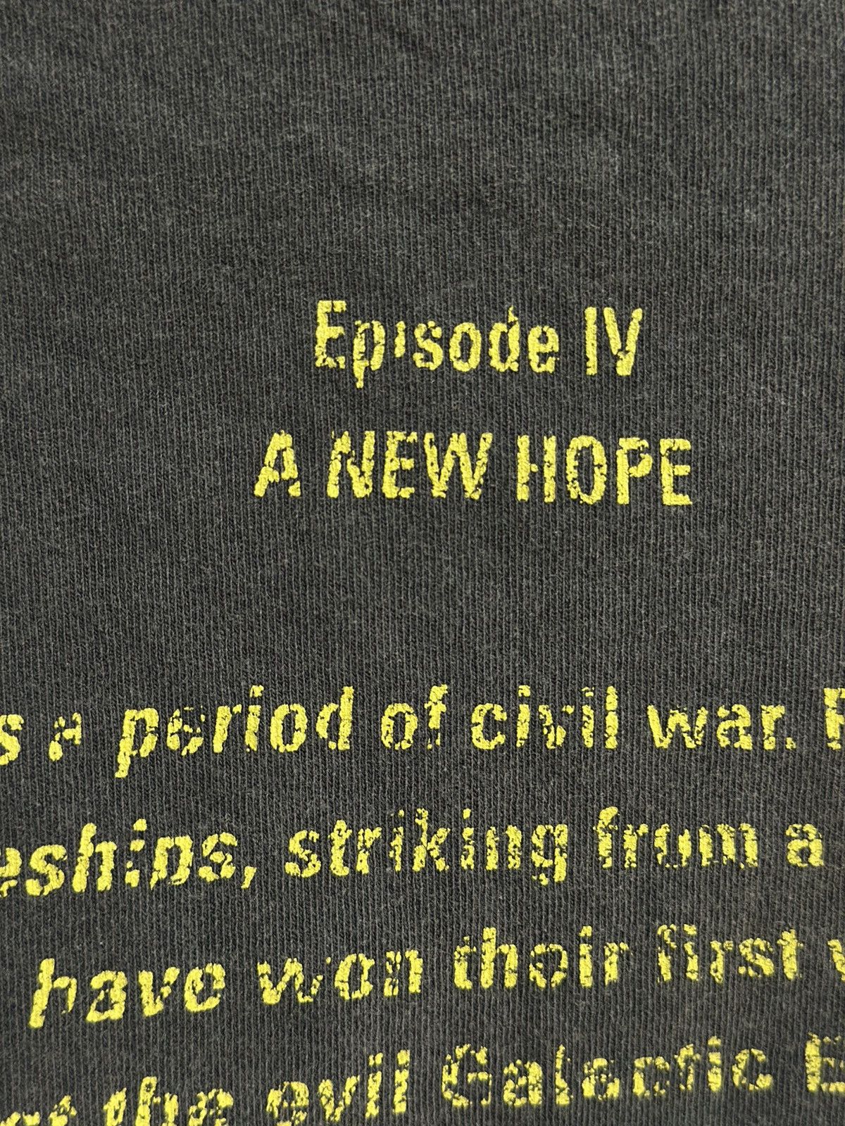 Star Wars Thrashed Vintage Star Wars A New Hope Faded Tee Size US XL / EU 56 / 4 - 7 Thumbnail