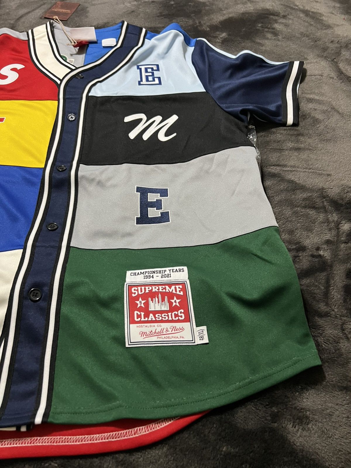 Supreme 🔥FW21 SUPREME PATCHWORK JERSEY MENS XL BRAND NEW🔥🔥 Size US XL / EU 56 / 4 - 7 Thumbnail