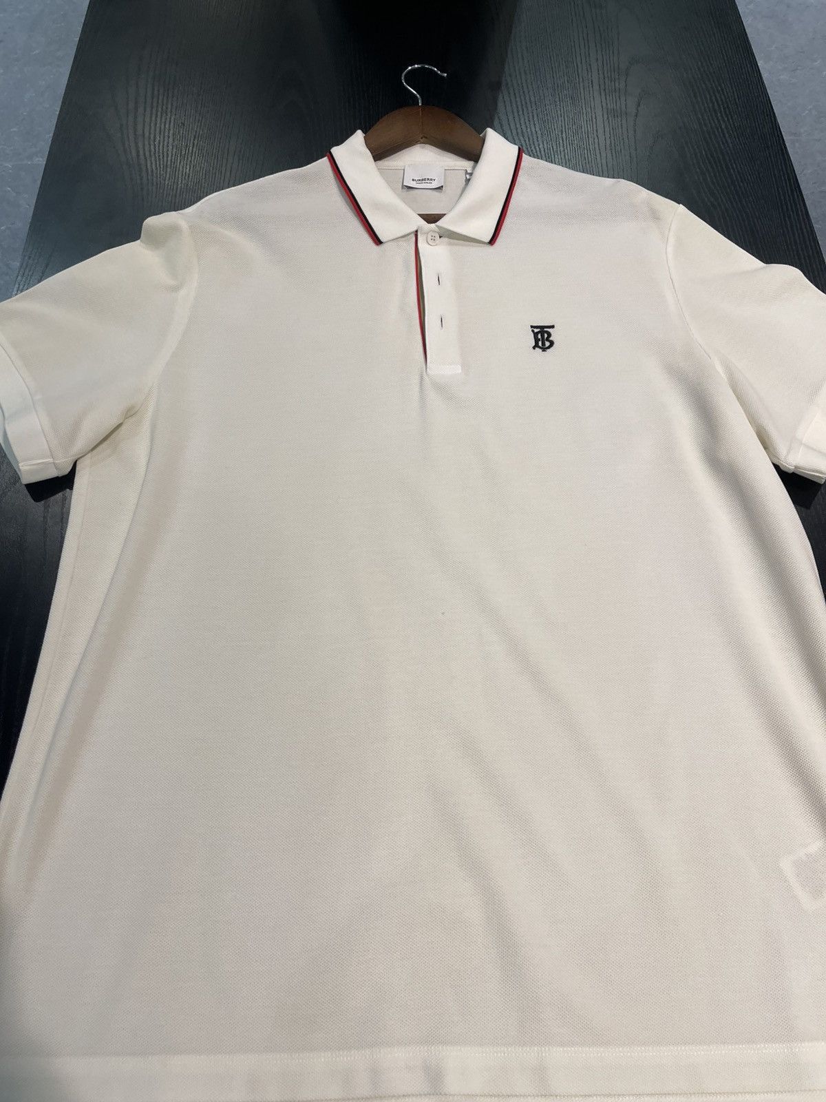 Burberry Size XXXL - Burberry Icon Stripe Placket Cotton Polo Tee Size US XXL / EU 58 / 5 - 2 Thumbnail