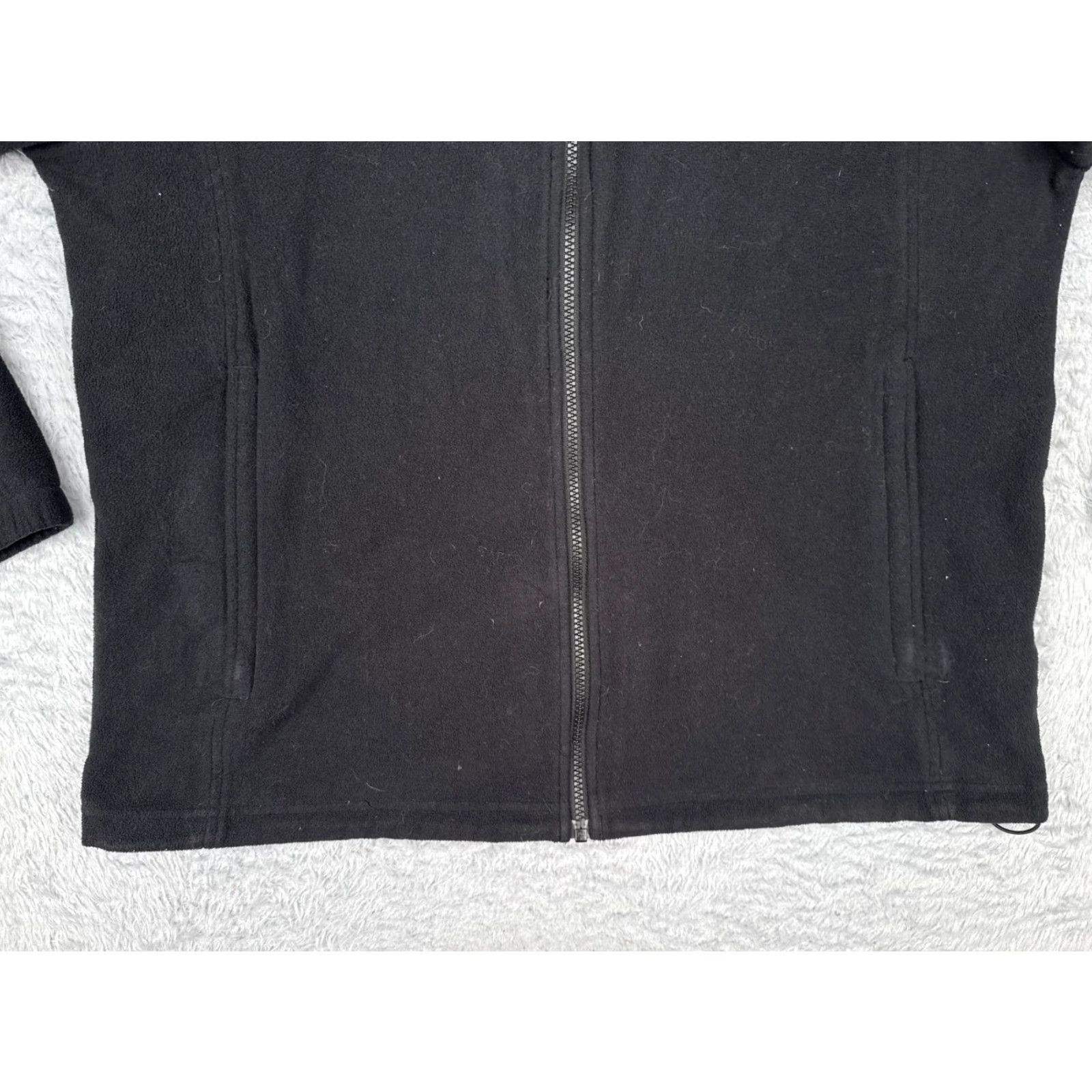 Vintage Columbia Jacket Womens Large Black Hooded Fleece Full Zip Hiking Outdoor Warm Size L / US 10 / IT 46 - 5 Thumbnail