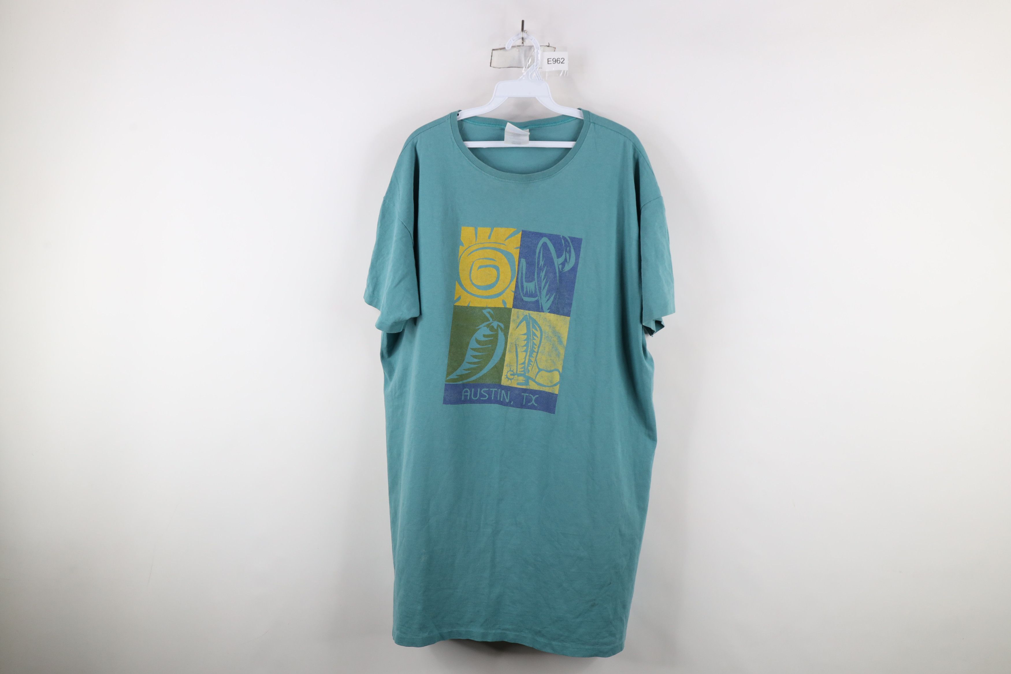 Vintage Vintage 90s Streetwear Austin Texas Night Sleep T-Shirt USA Size ONE SIZE - 1 Thumbnail