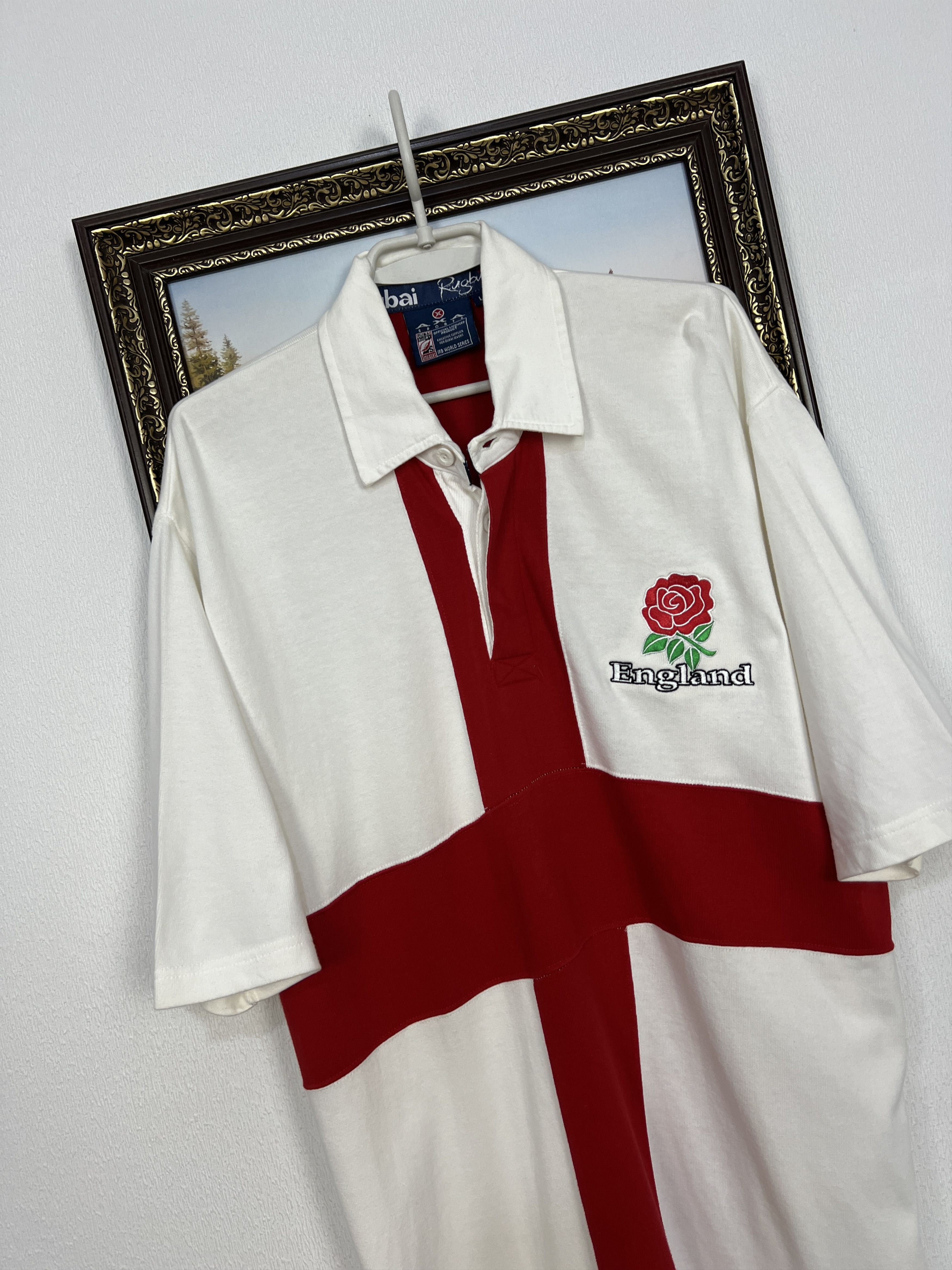 Vintage Vintage England Rugby Union Jersey National Team Shirt Size US L / EU 52-54 / 3 - 4 Thumbnail