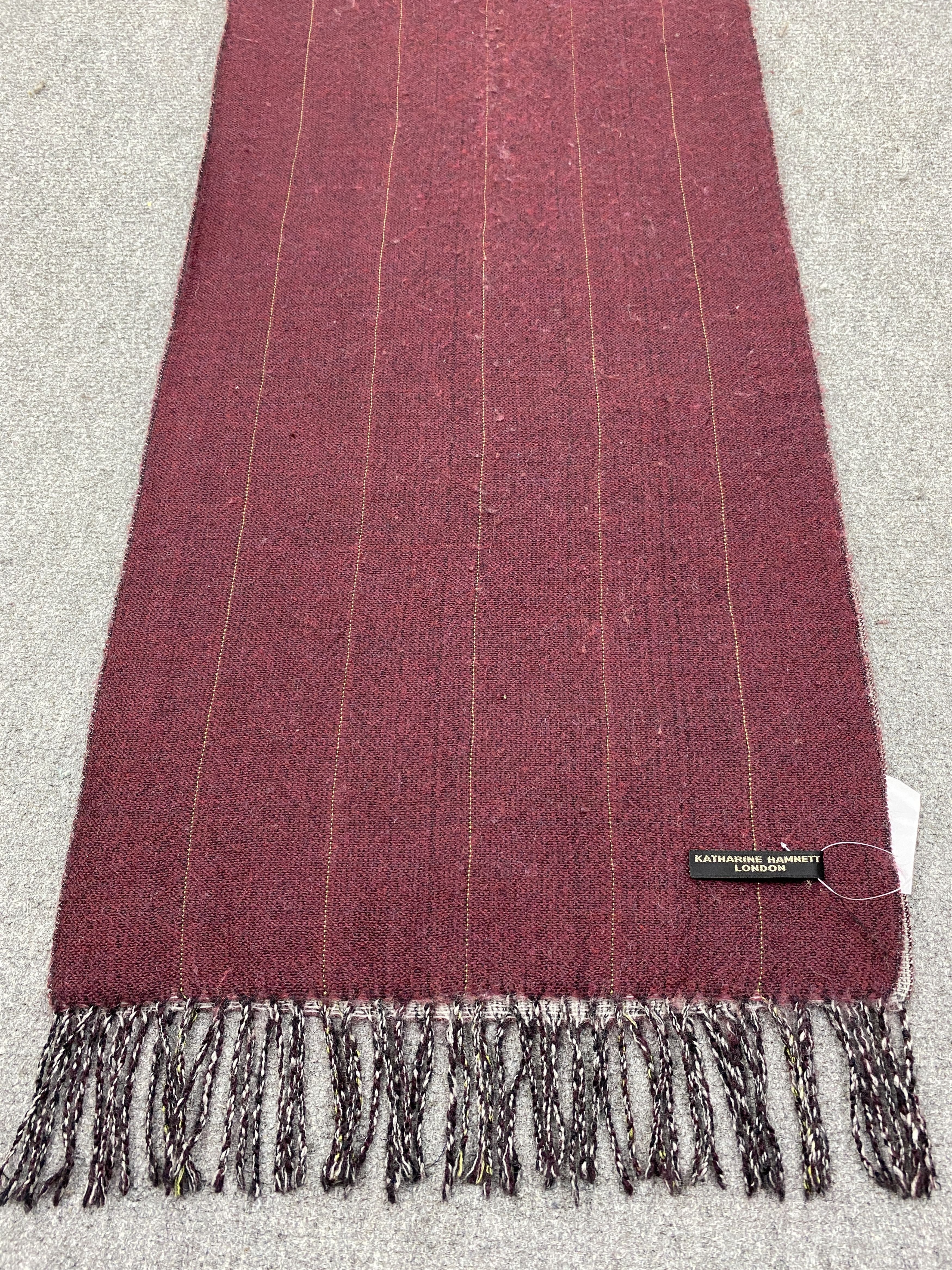 Katharine Hamnett London Vintage Katharine Hamnett Scarf Muffler Scarves SC0292 Size ONE SIZE - 4 Thumbnail