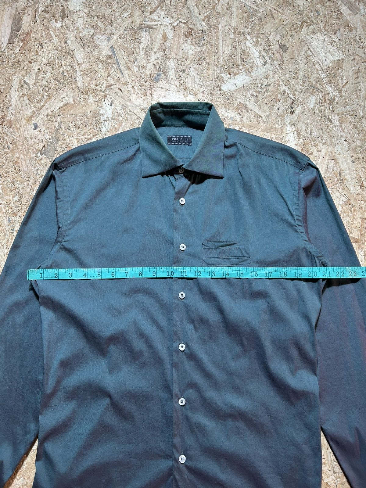 Prada Prada Button Up Long Sleeve Shirt Size US M / EU 48-50 / 2 - 15 Thumbnail
