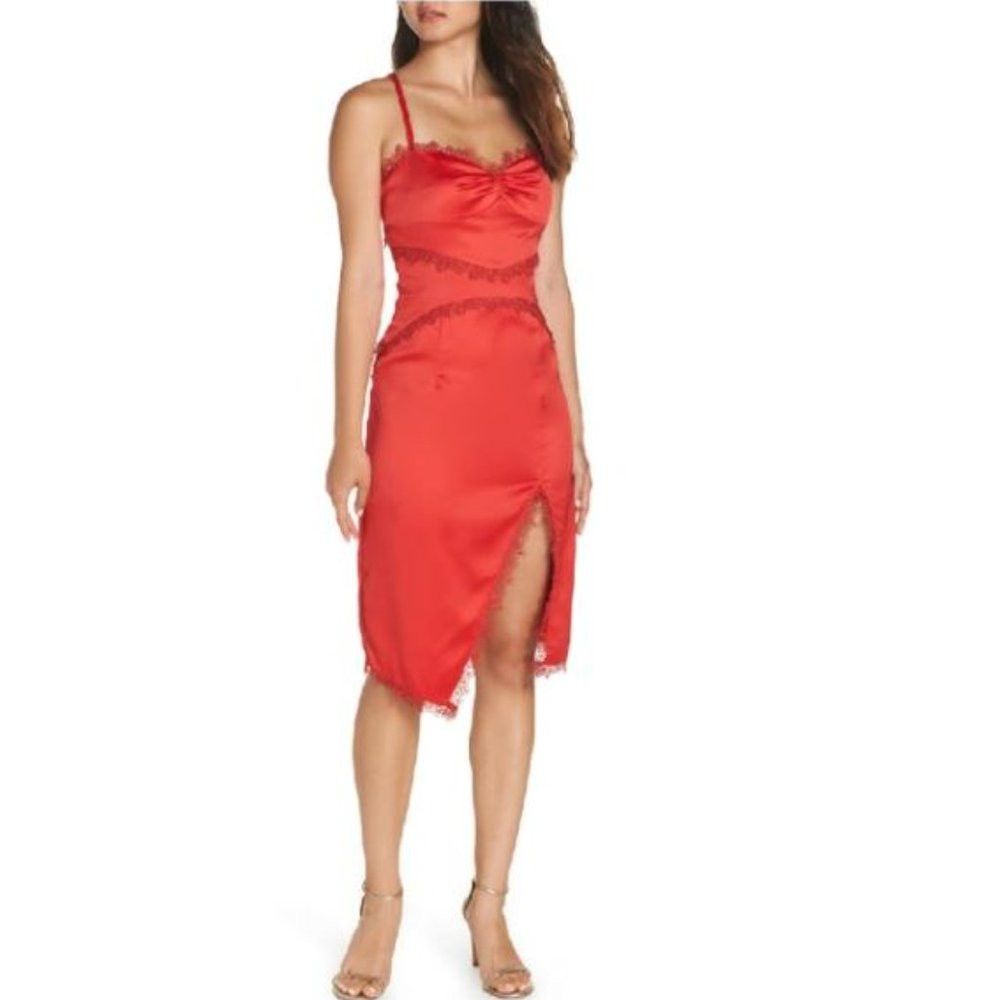 Anthropologie NWT New Foxiedox Anthropologie Red Betty Slip Dress Size 6 Size M / US 6-8 / IT 42-44 - 1 Thumbnail