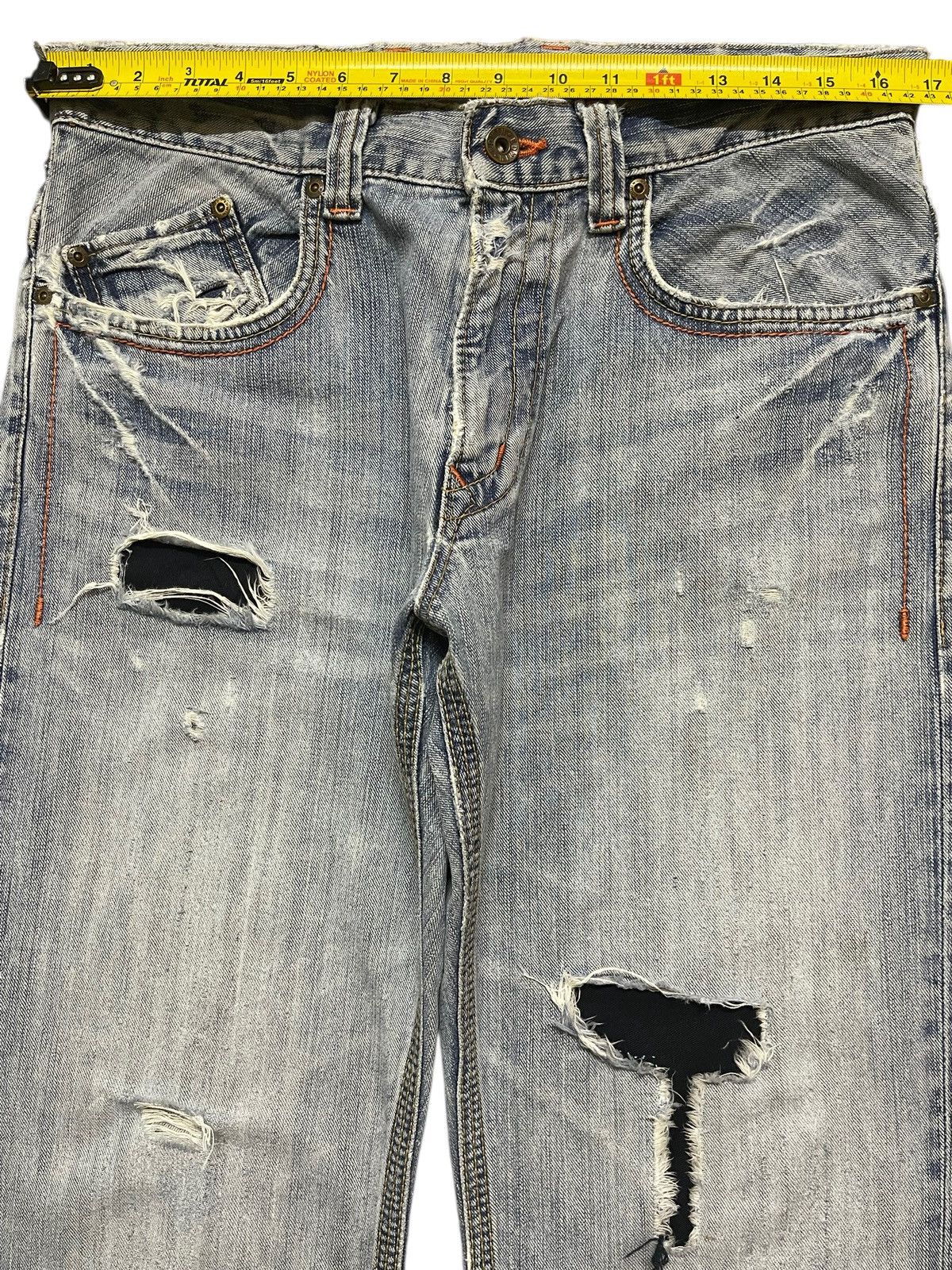 Edwin Edwin XV Exclusive Buckle Light Faded Wash Baggy Wide Leg Size US 33 - 12 Thumbnail