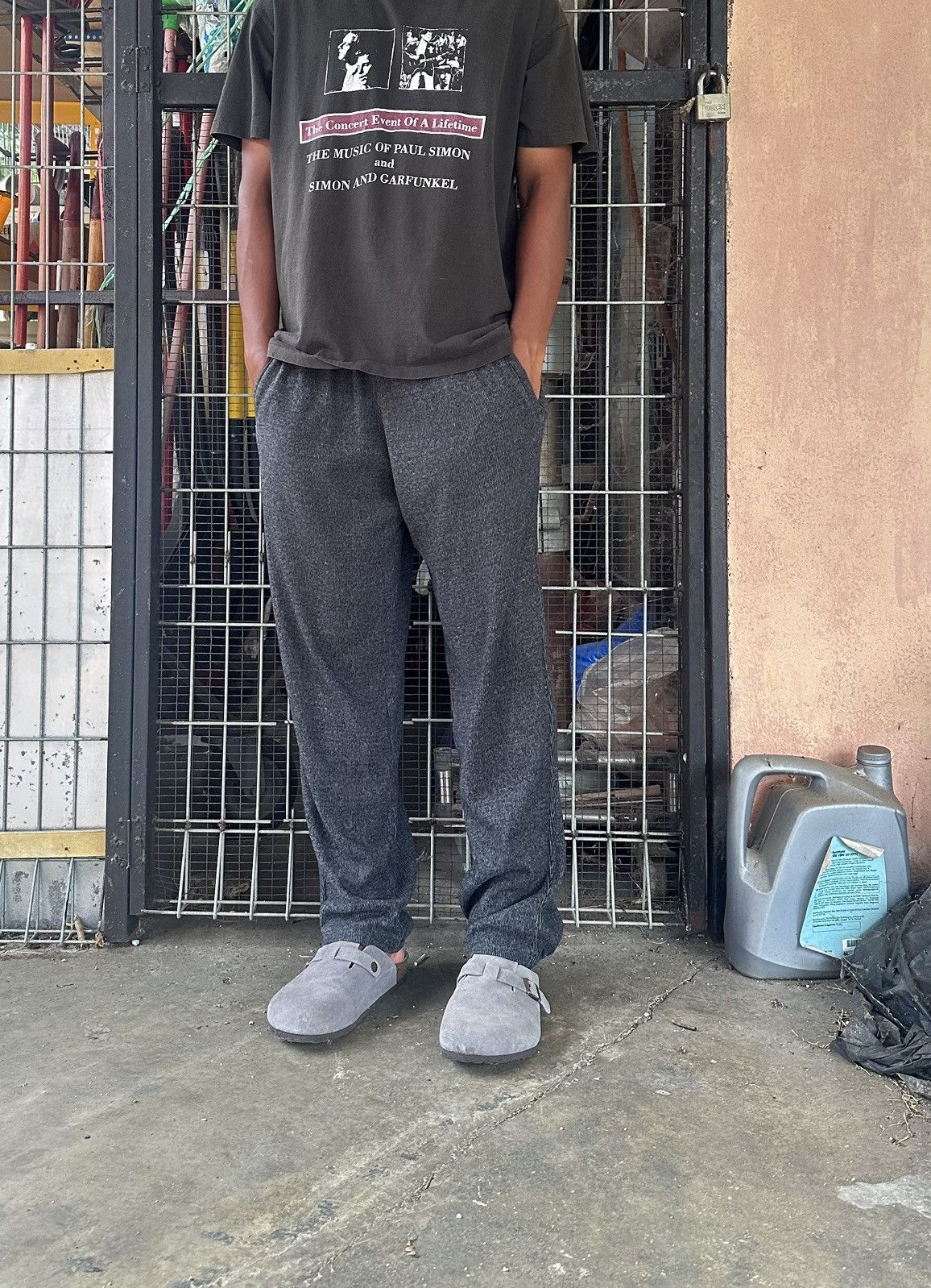 Issey Miyake Issey Miyake Black Corduroy Sweat Pants Size US 31 - 1 Thumbnail