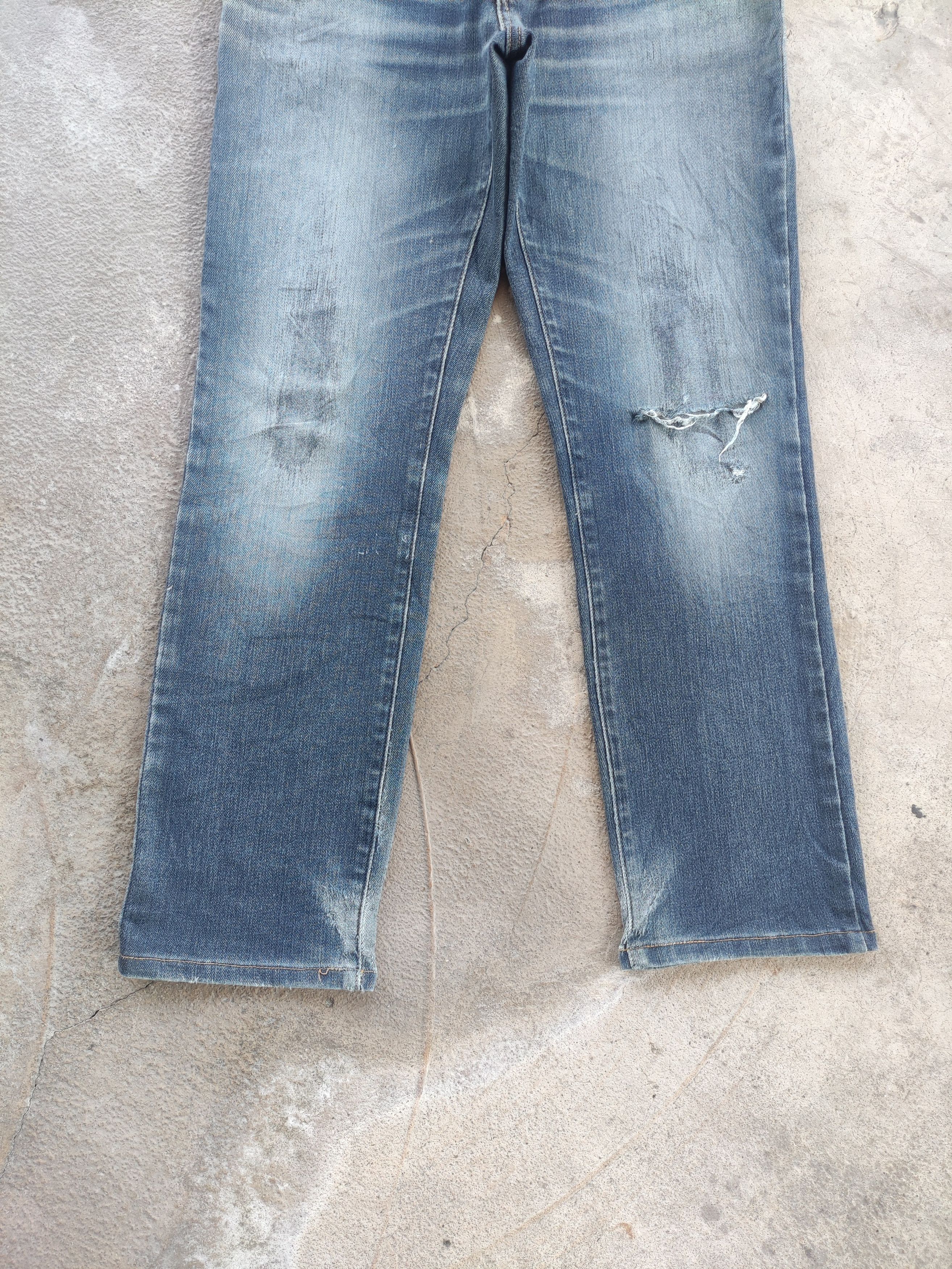 Japanese Brand Vintage Japanese Jean Distressed Faded Denim Pants Size US 34 / EU 50 - 4 Thumbnail