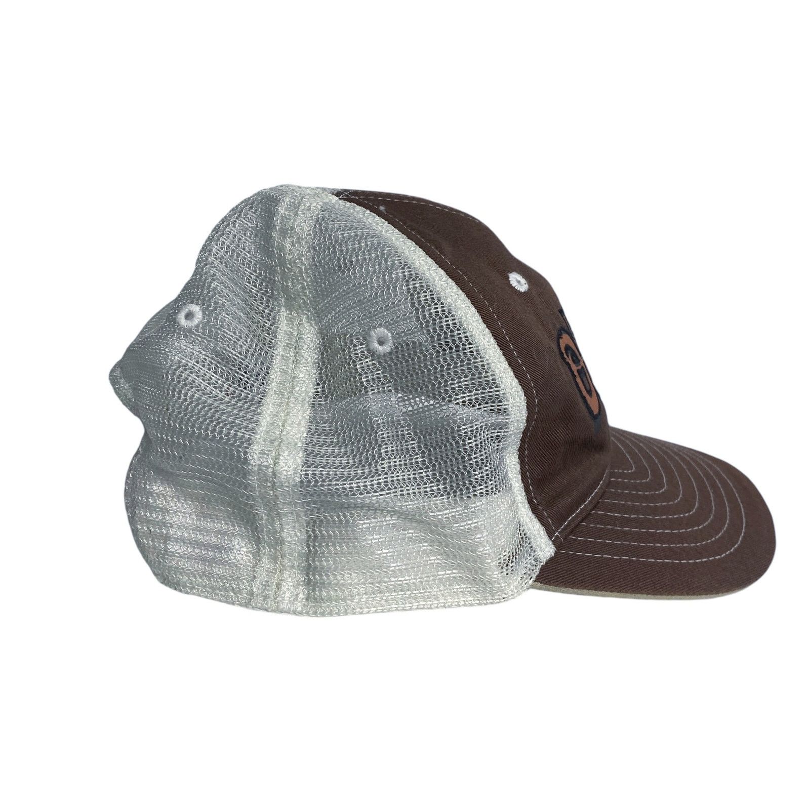 Old Navy Old Navy Y2K Brown Logo Mesh Snapback Trucker Hat Size ONE SIZE - 3 Thumbnail