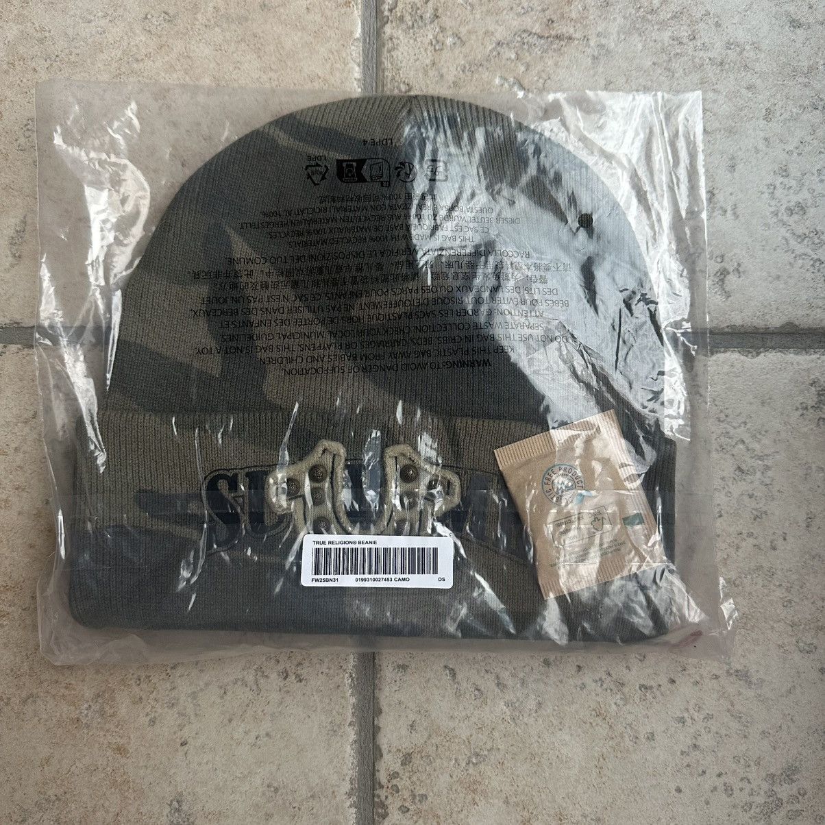 Supreme × True Religion Supreme x True Religion Olive Camo Beanie