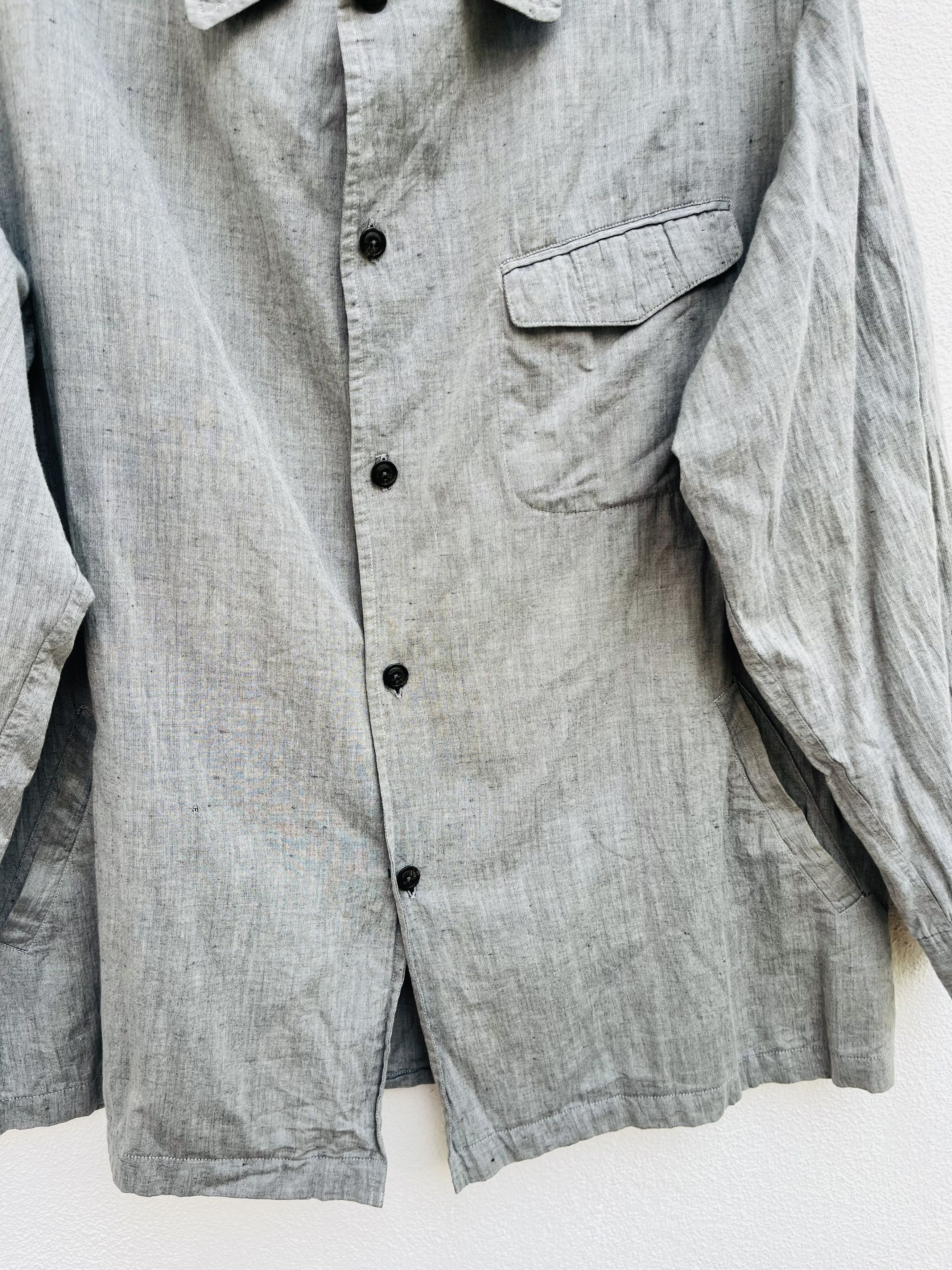 Burberry × Japanese Brand × Vintage Vintage Burberry London Grey Button Up Fashion Style Size US XL / EU 56 / 4 - 6 Thumbnail