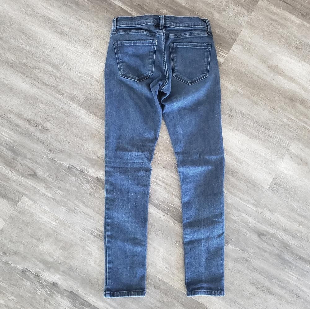 Banana Republic Dark Denim Banana Republic Skinny Jean Size 24" / US 00 / IT 34 - 2 Thumbnail