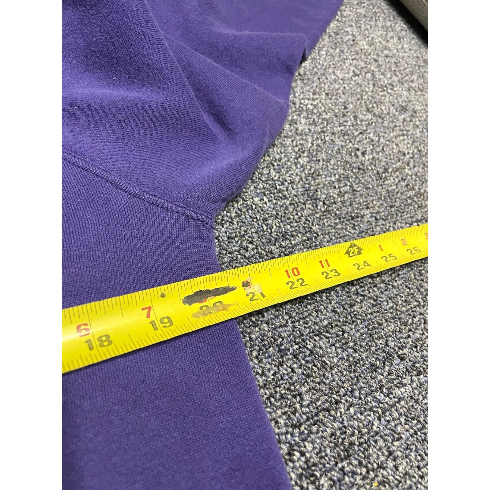 Jerzees VINTAGE Jerzees Sweatshirt Unisex Adults M Purple Floral Graphic USA Pullover Crew Neck Long Sleeve Cotton Made In USA 1992 Size M / US 6-8 / IT 42-44 - 4 Thumbnail