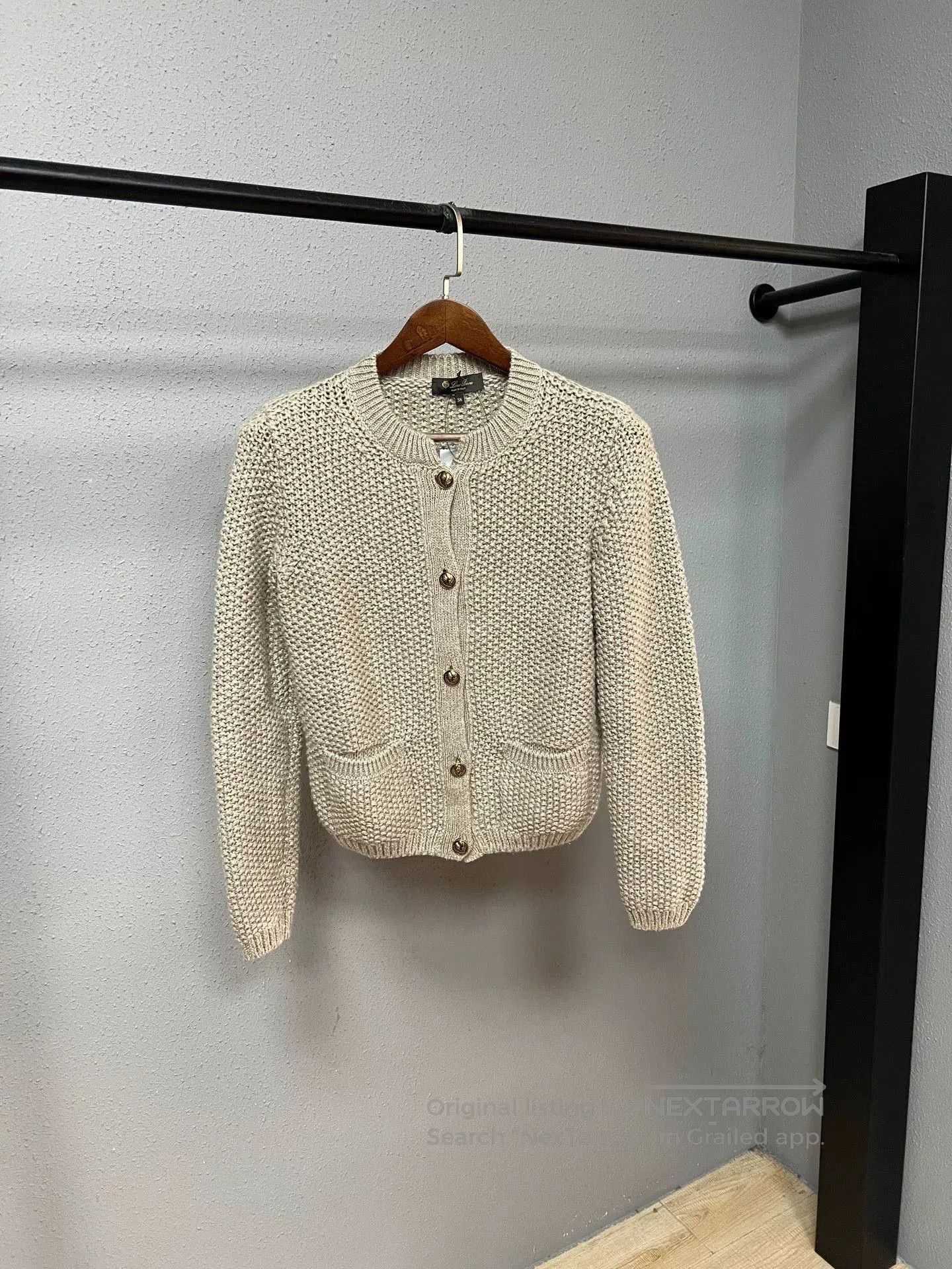 Loro Piana Loro Piana Beige Cashmere Cardigan. Size M / US 6-8 / IT 42-44 - 1 Thumbnail