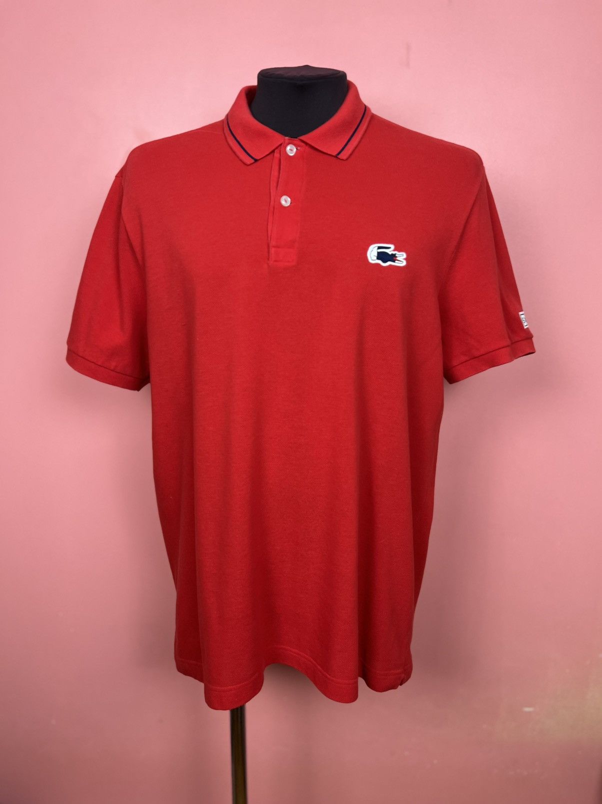 Lacoste Lacoste limited squad polo shirt casual red Size US L / EU 52-54 / 3 - 1 Thumbnail