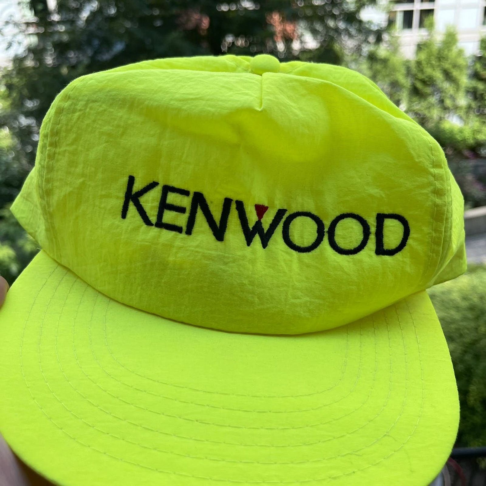 Vintage Vintage 1990’s Kenwood Snapback Hat Yellow OSFA Size ONE SIZE - 2 Thumbnail