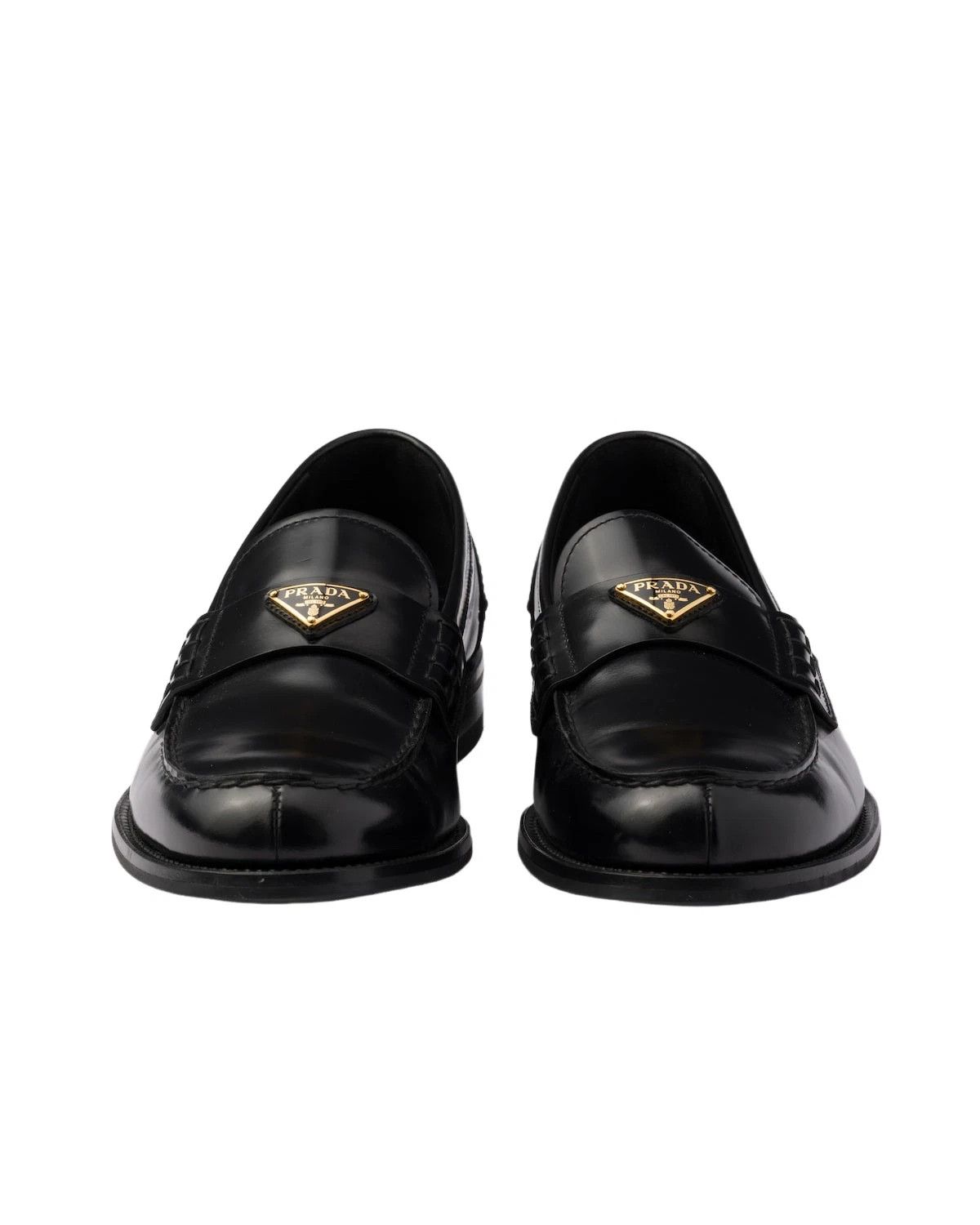 Prada PRADA $1200 Black Brushed Leather Loafers New And Authentic Size US 5 / EU 37 - 5 Thumbnail